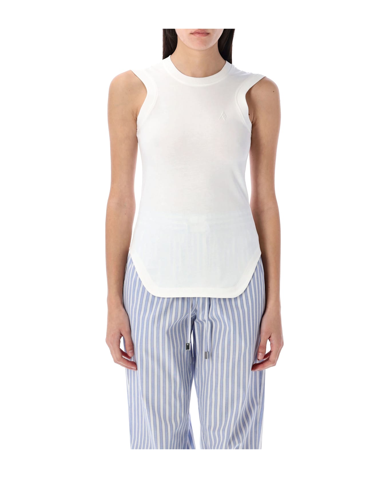 The Attico Reese Tank Top - WHITE