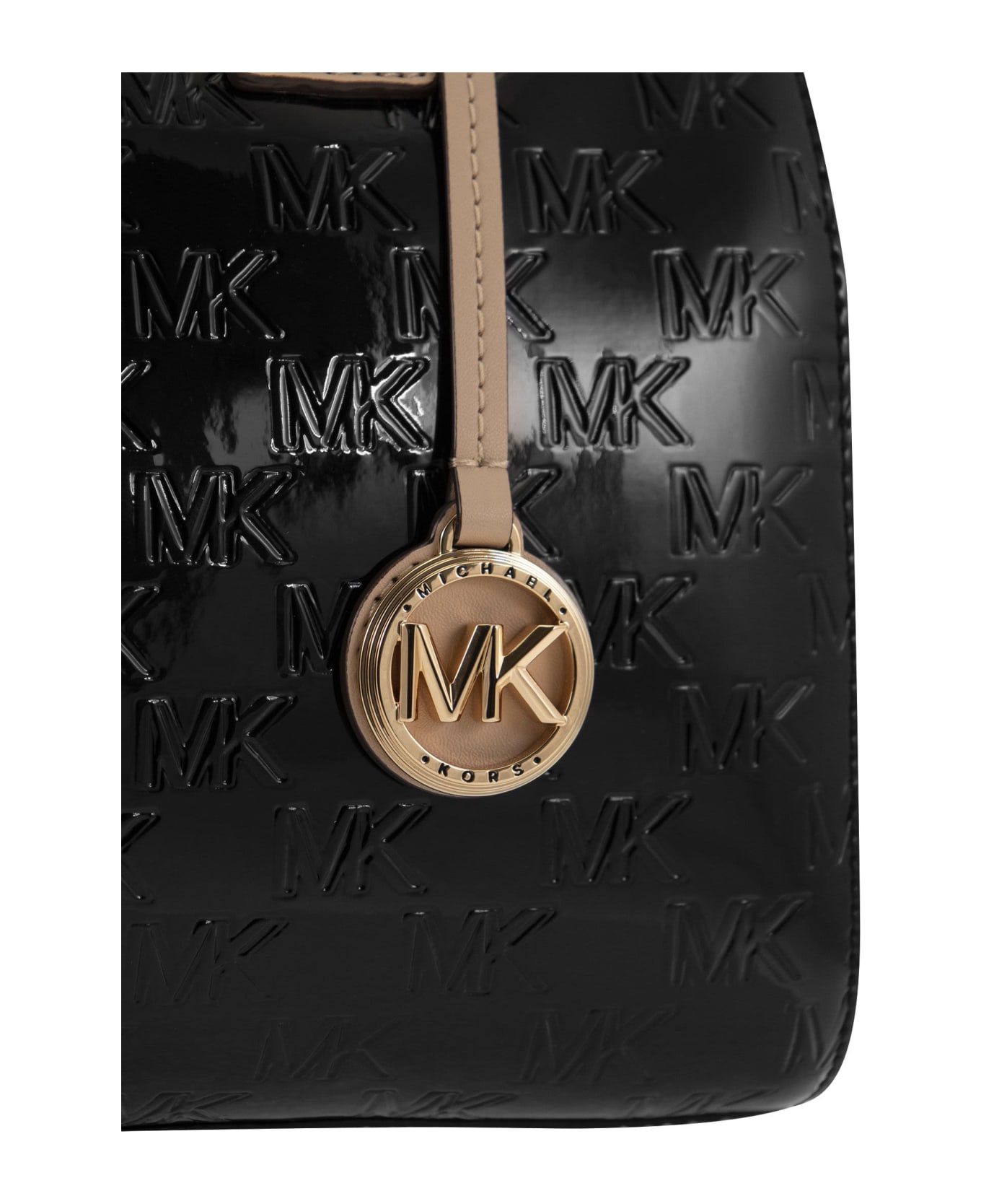 Michael Kors Hand Bag With Shoulder Strap And Monogram - Black