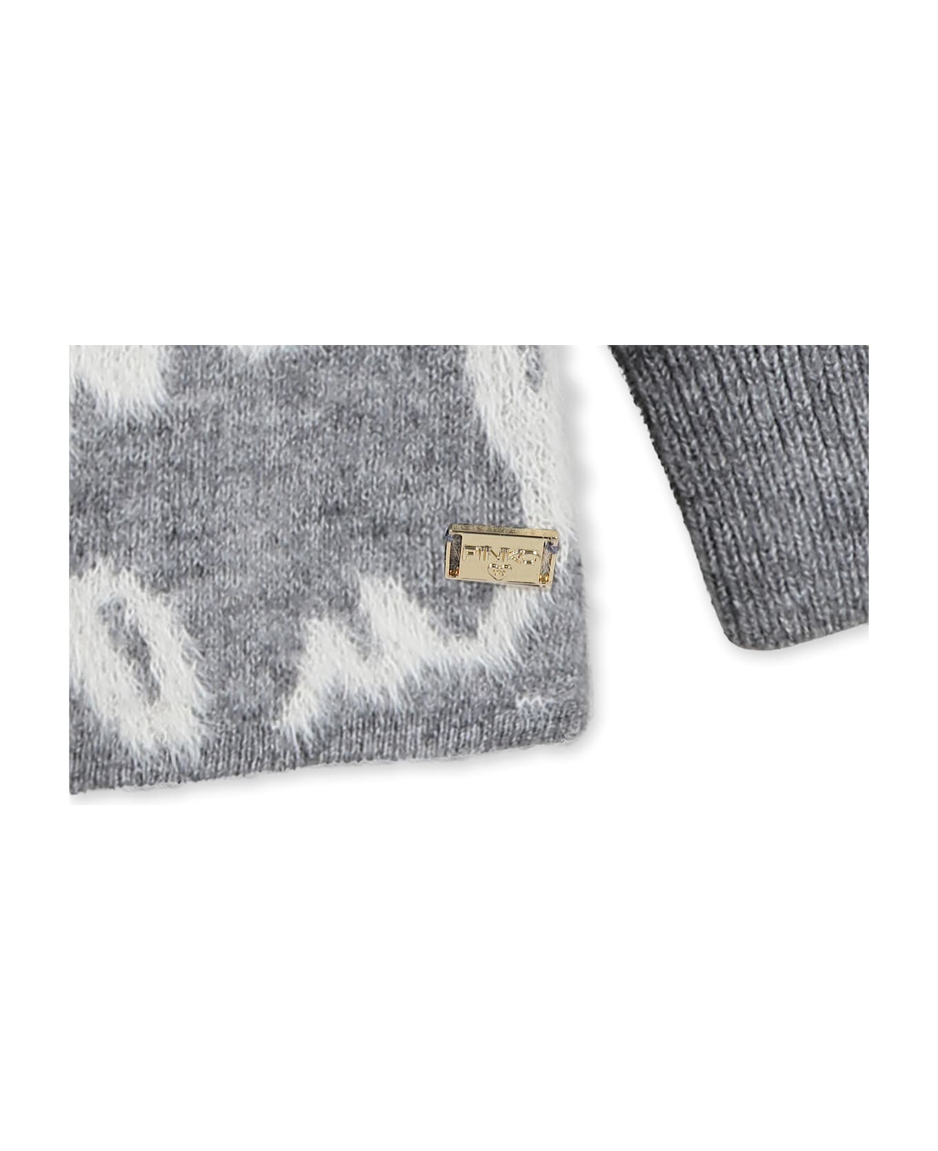 Pinko Grey Cardigan For Girl - Grey