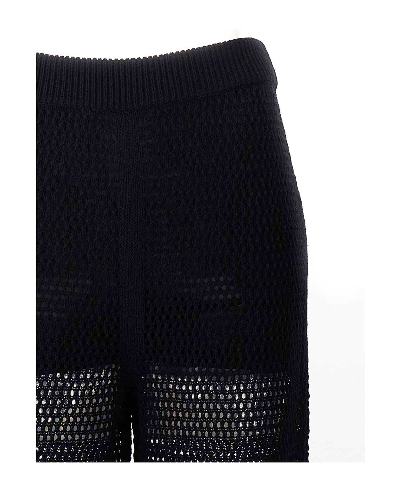 M05CH1N0 Jeans Crochet Pants - Black  