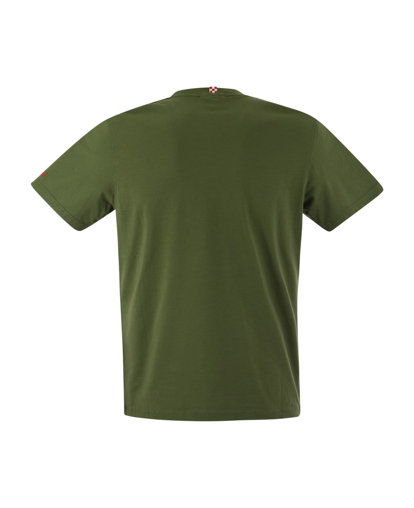 MC2 Saint Barth T-shirt With Chest Print - Military Green シャツ