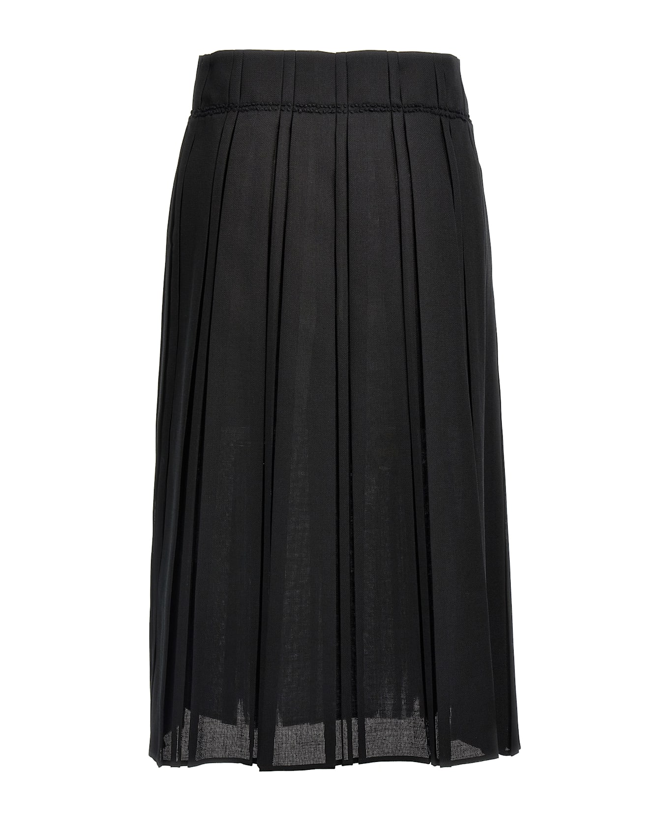 Jil Sander Pleated Skirt - Black  