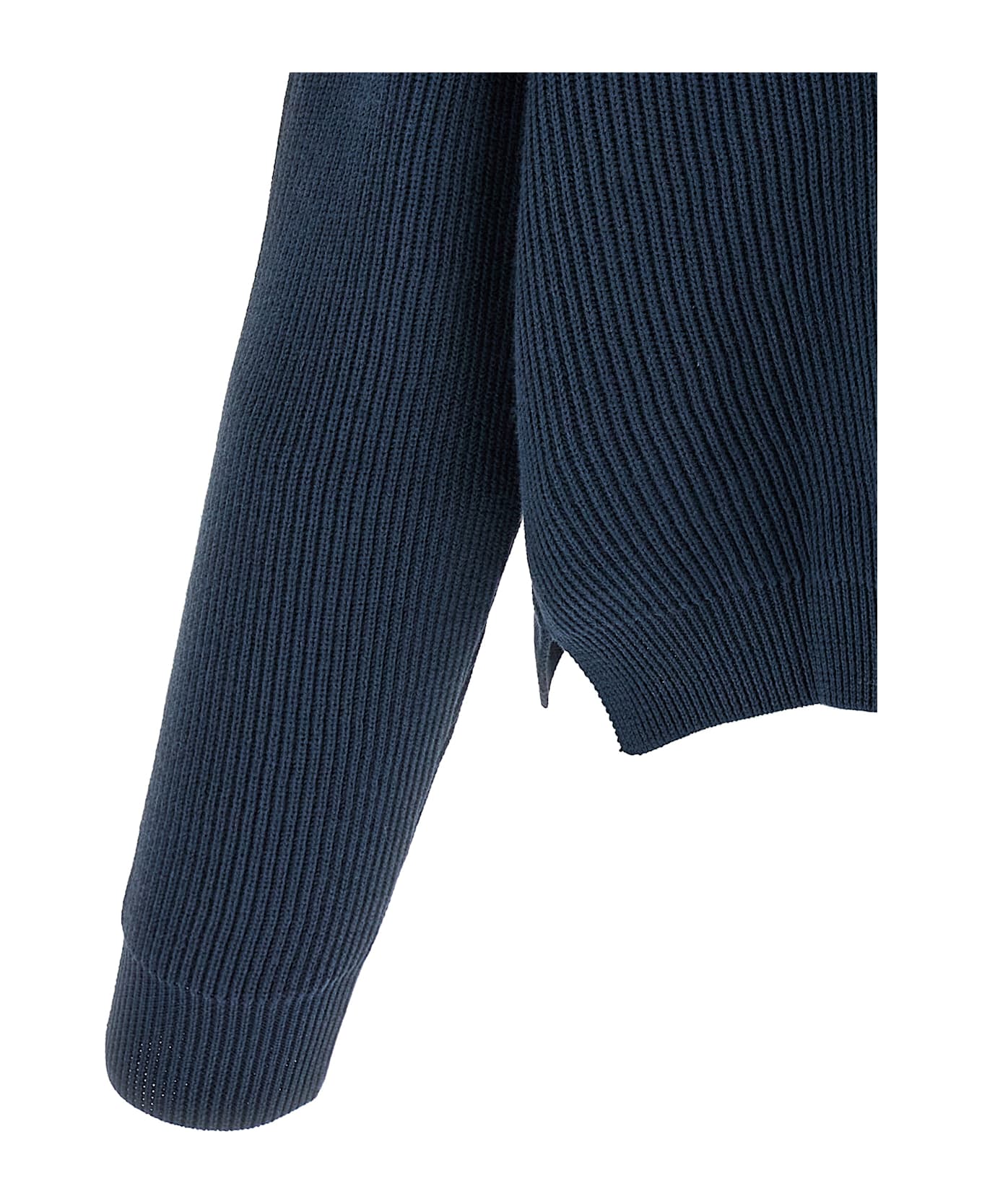 Brunello Cucinelli Ribbed Sweater - Blue