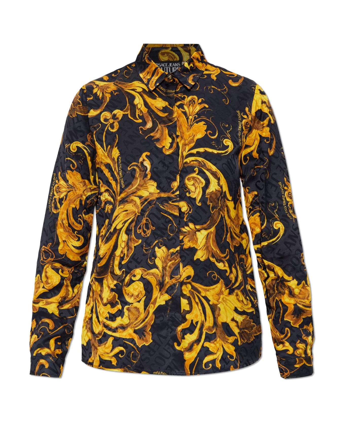 Versace Jeans Couture Shirt With 'barocco' Pattern - multicolored