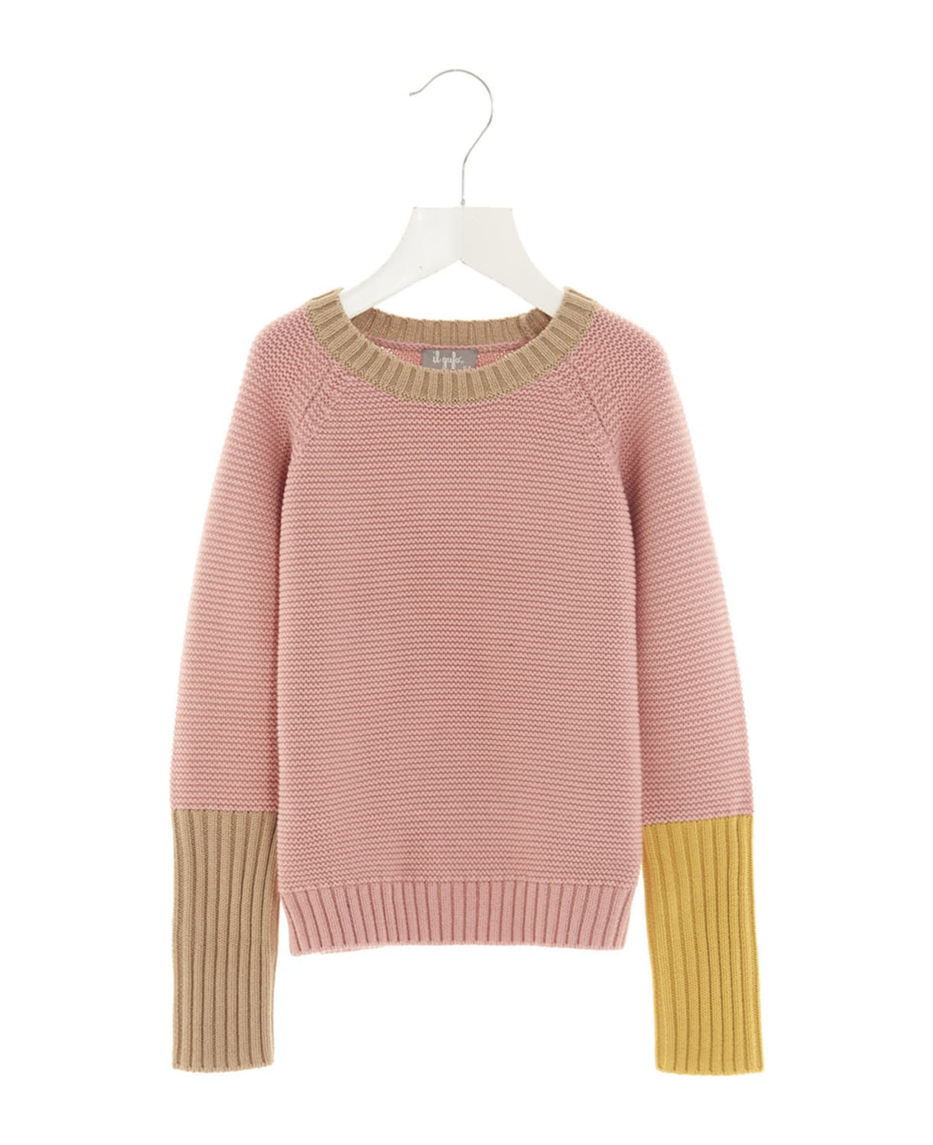 Il Gufo Colorblock Sweater - Rosa