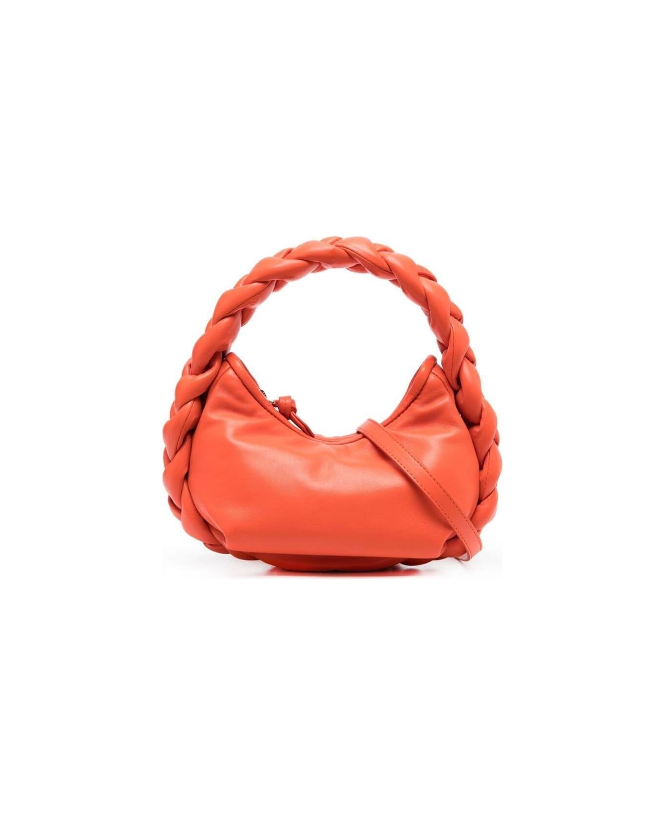 Hereu Orange Mini Espiga Shoulder Bag In Lamb Leather Woman - Orange
