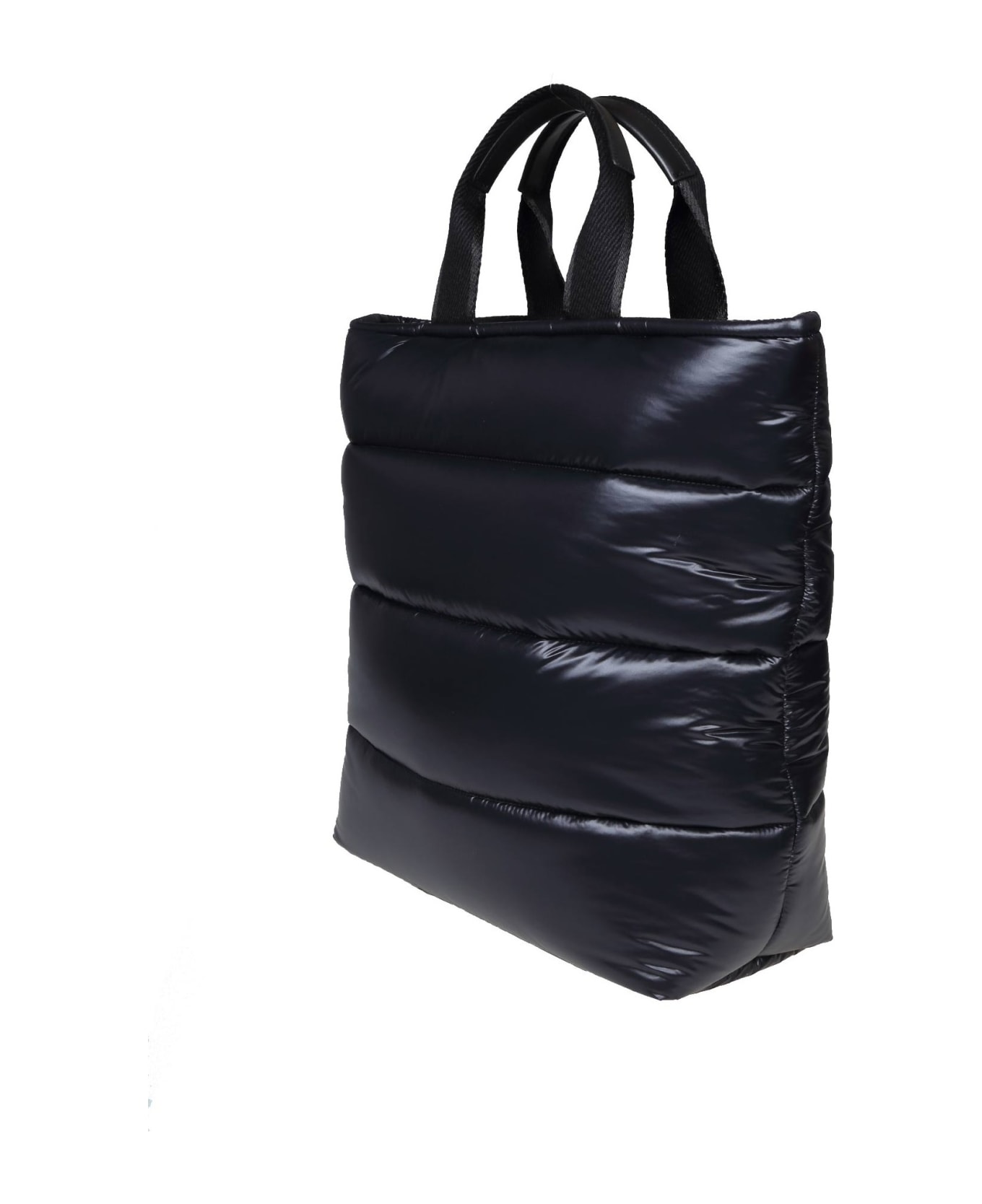 Dolce & Gabbana Shopping Bag In Padded Nylon - Nero
