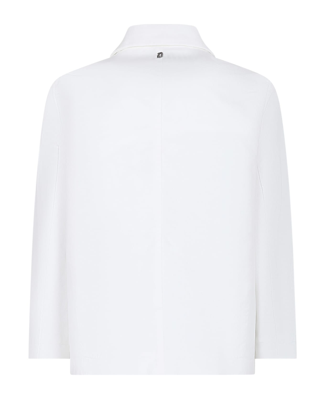 Dondup White Jacket For Boy With Logo - White