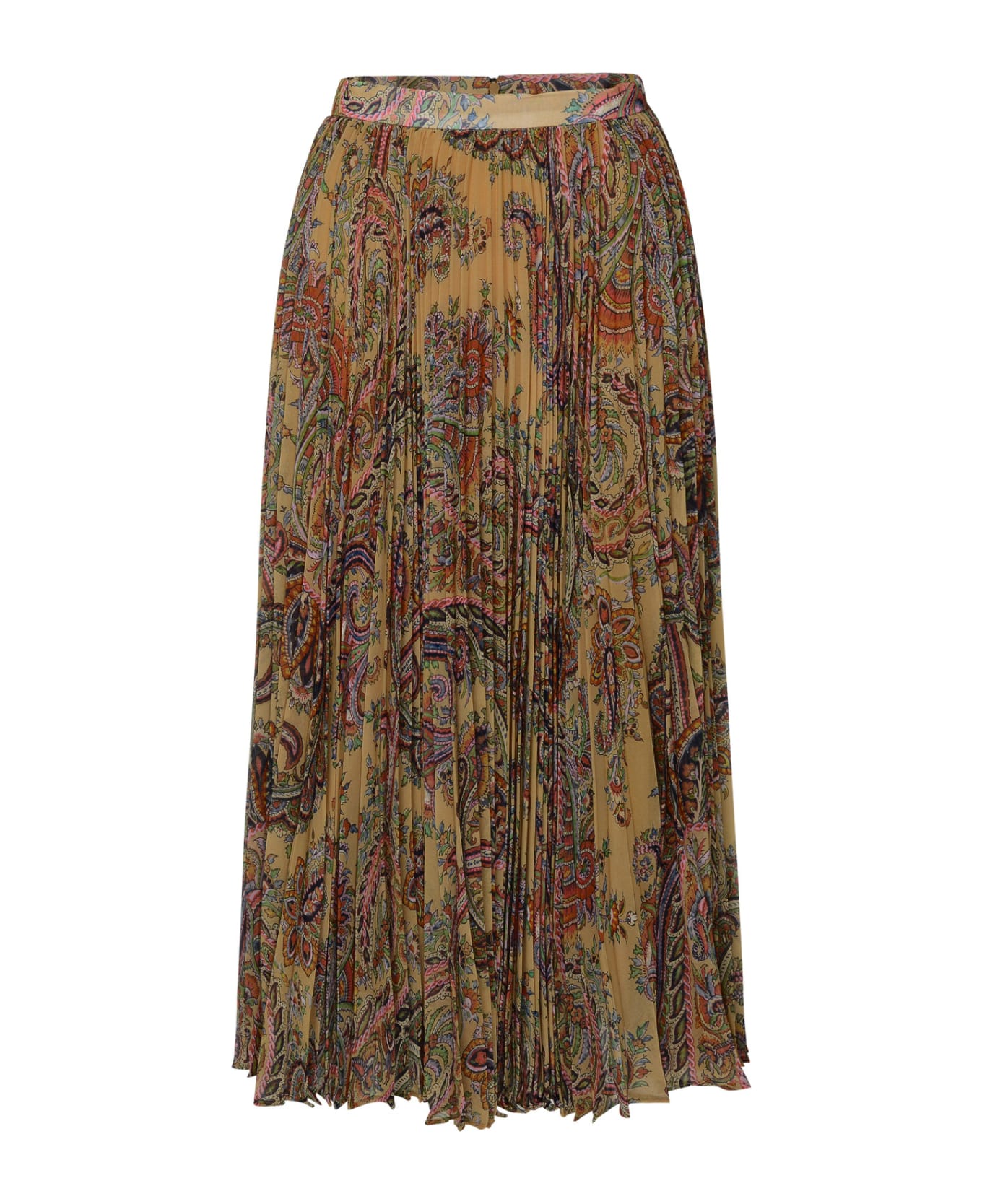 Etro Multicolored Georgette Skirt - Multicolor