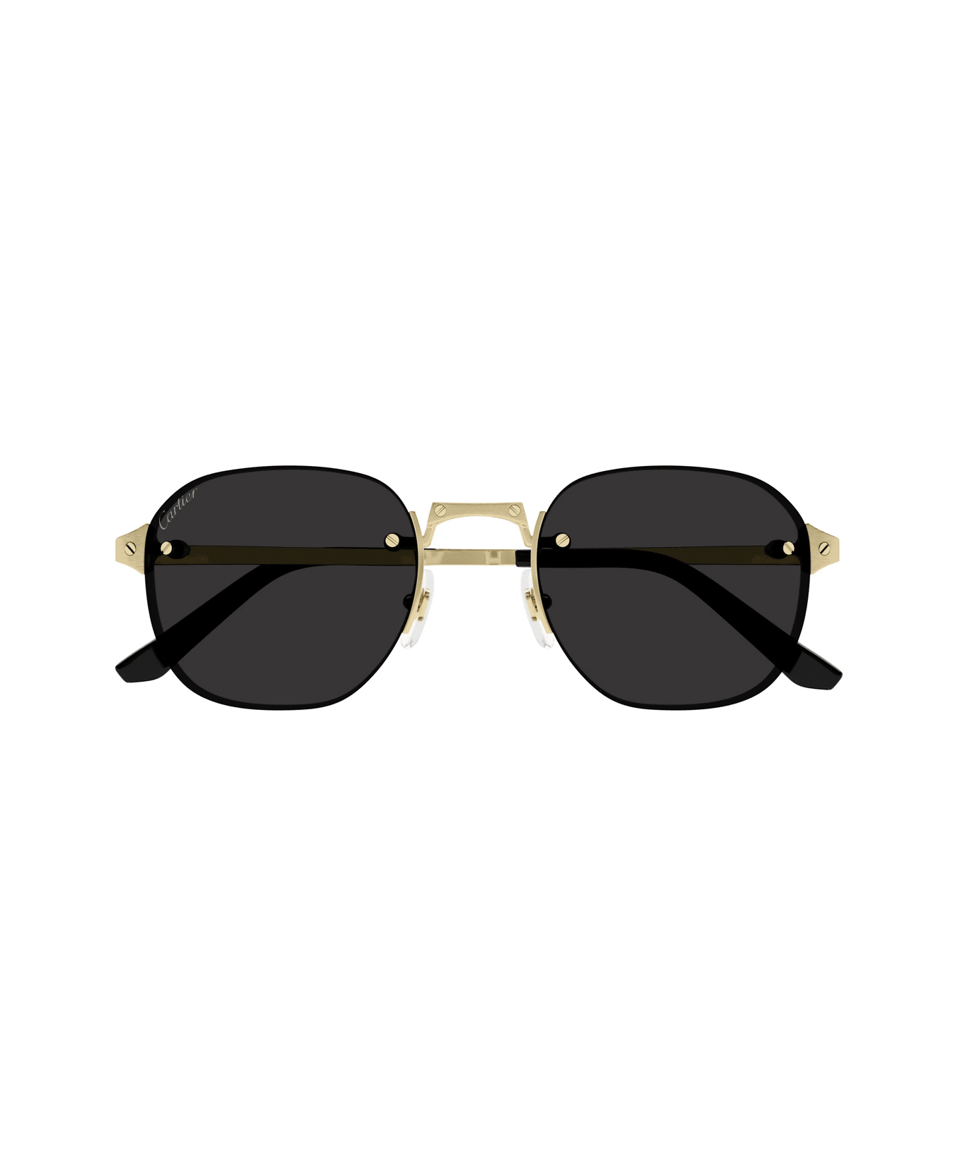 Cartier Eyewear Ct0459s Santos De Cartier 001 Gold Sunglasses - Oro