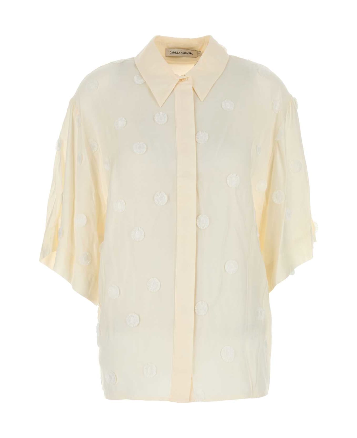 Camilla and Marc Ivory Viscose Ottilie Shirt - CREAM