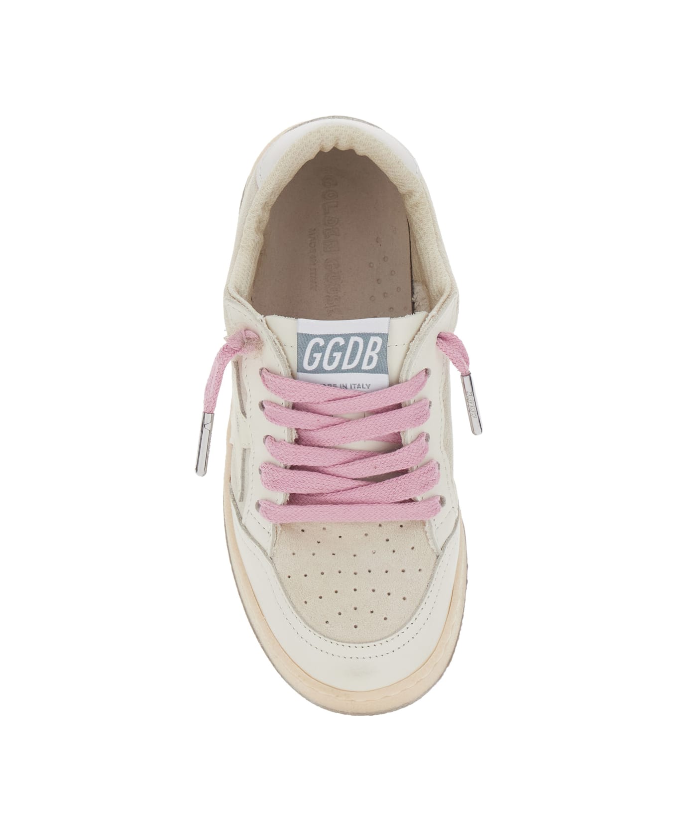Golden Goose 
superstar
 White Low-top Sneakers With Side Star In Leather Girl - White