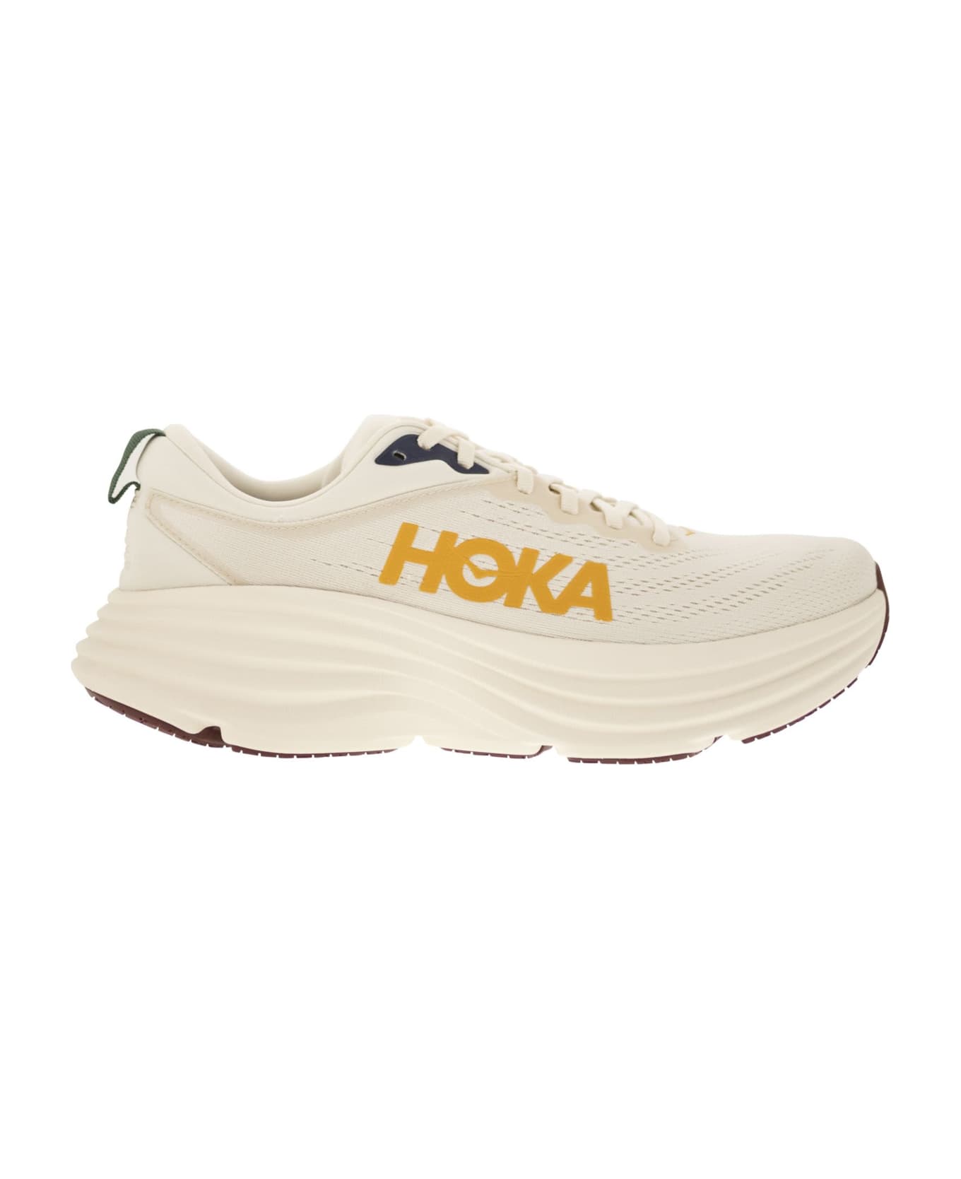 Hoka Bondi 8 - Ultra-shortened Sports Shoe - Ost Oat Milk / Alabaster