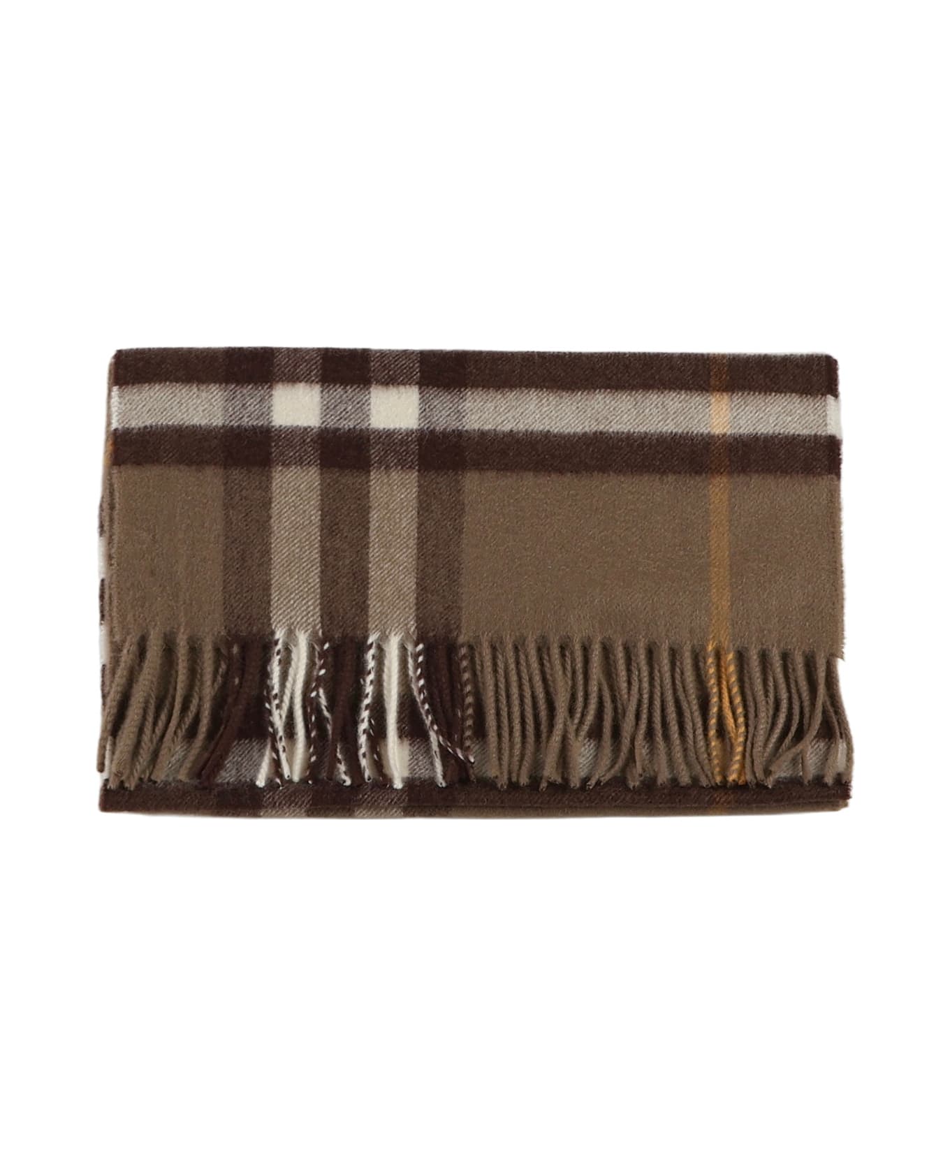 Burberry Check Cashmere Scarf - BEIGE