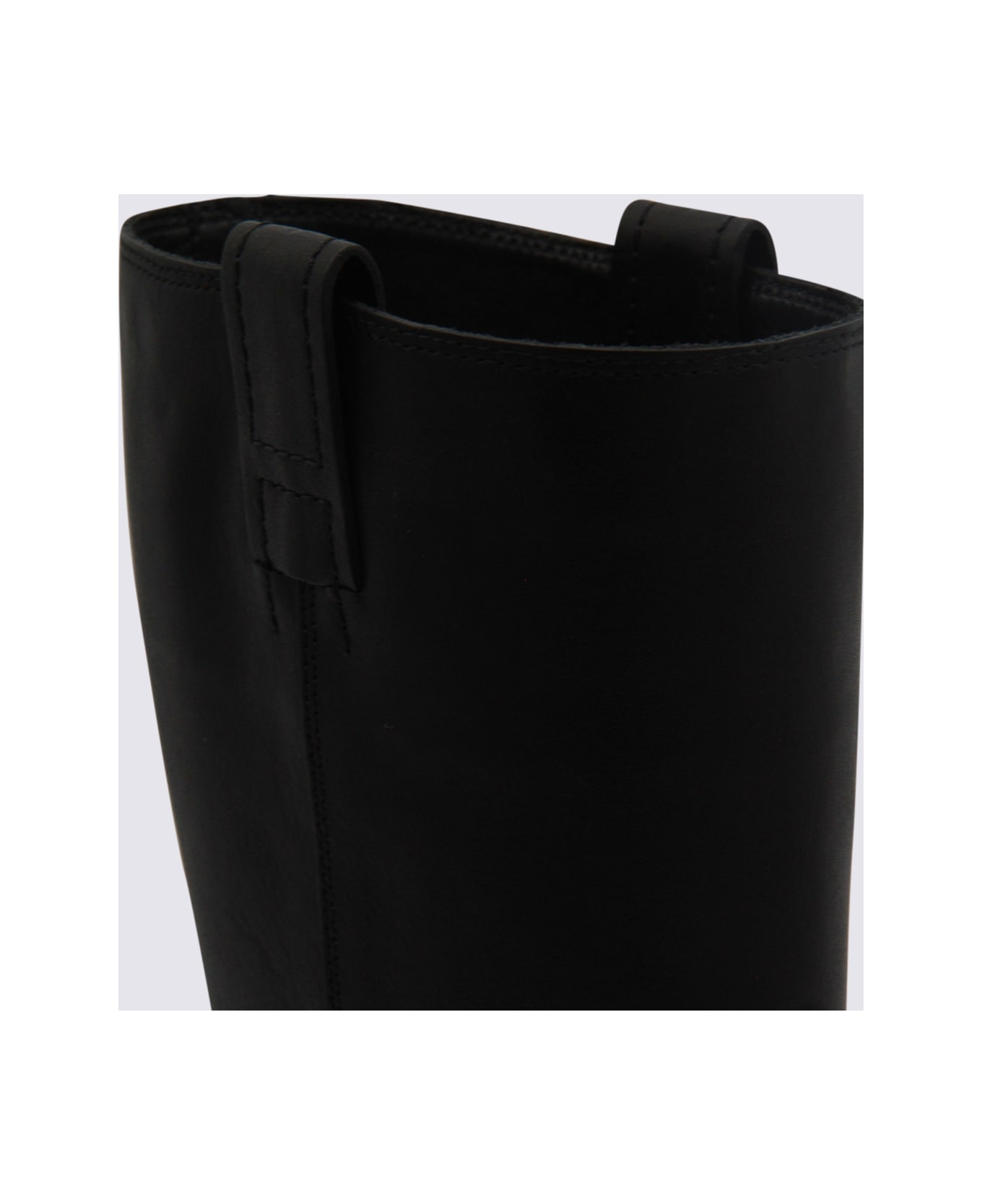 Hogan Black Leather Boots - Black