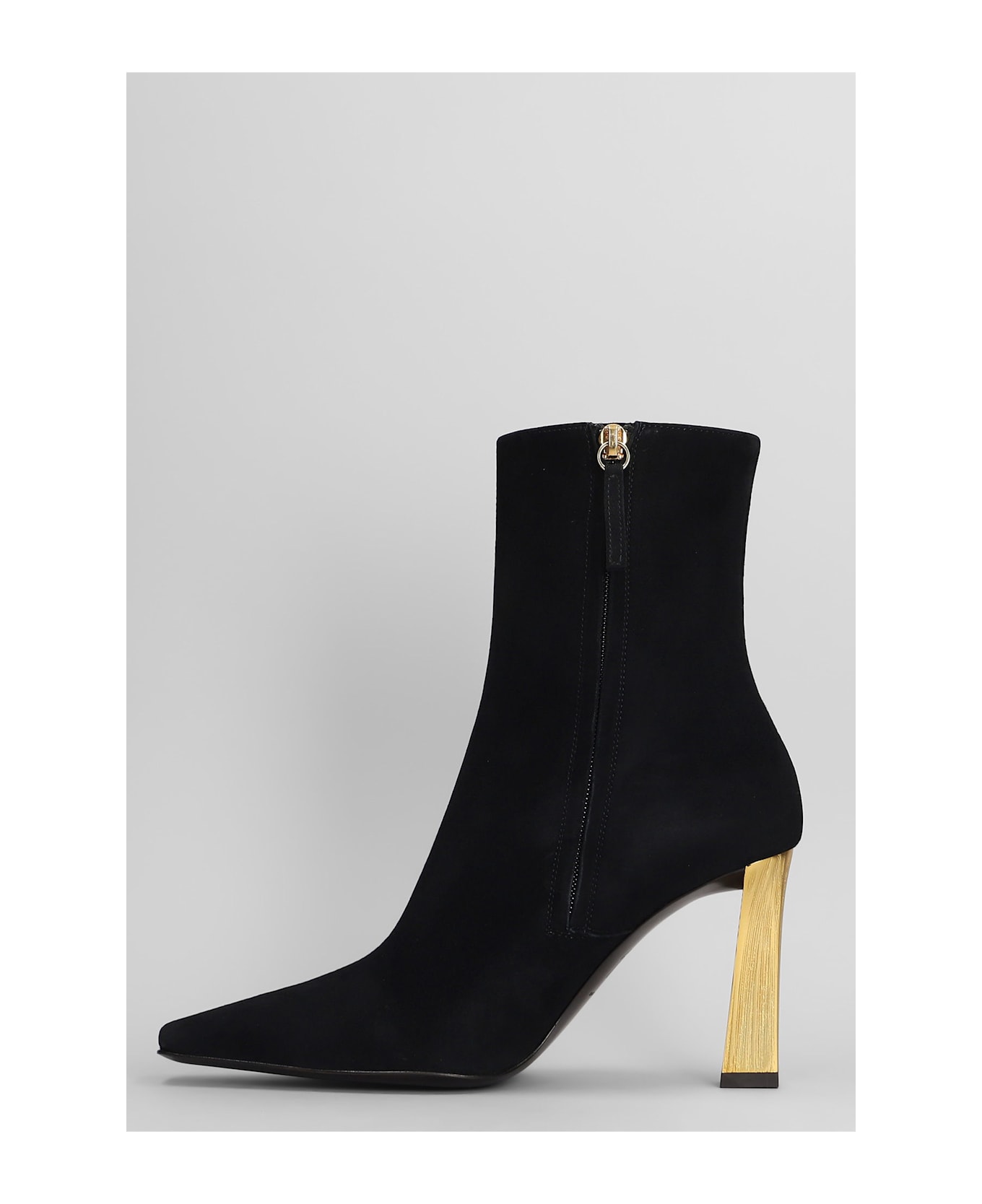 Giuseppe Zanotti Brenda 90 Tr High Heels Ankle Boots In Black Leather - black
