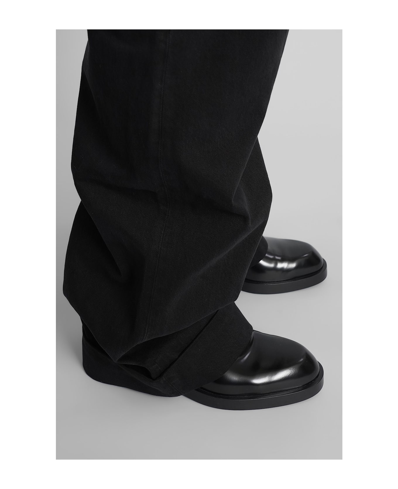 Ann Demeulemeester Michael Jeans In Black Cotton - black