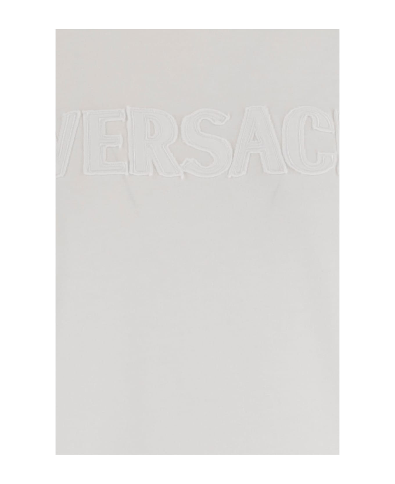 Versace Cotton T-shirt With Logo - White