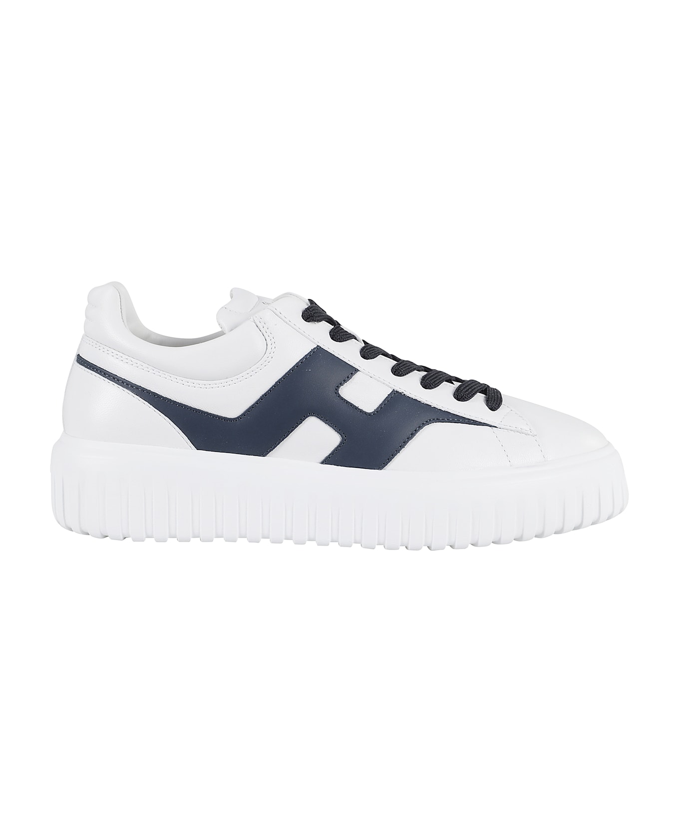 Hogan H-stripes Allacciato Spezzata - Bianco Blu 