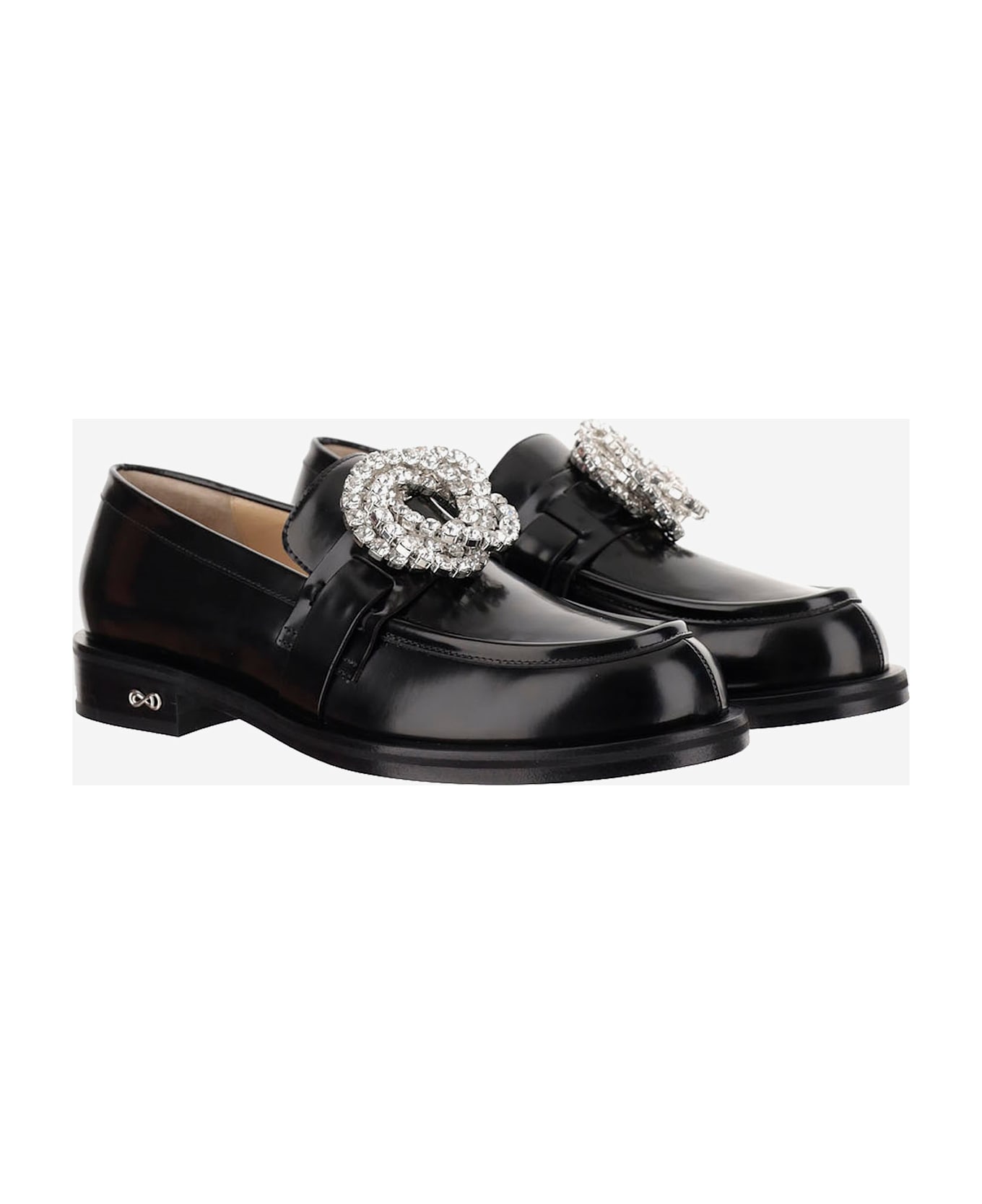 Mach & Mach Galaxy Loafers - Black