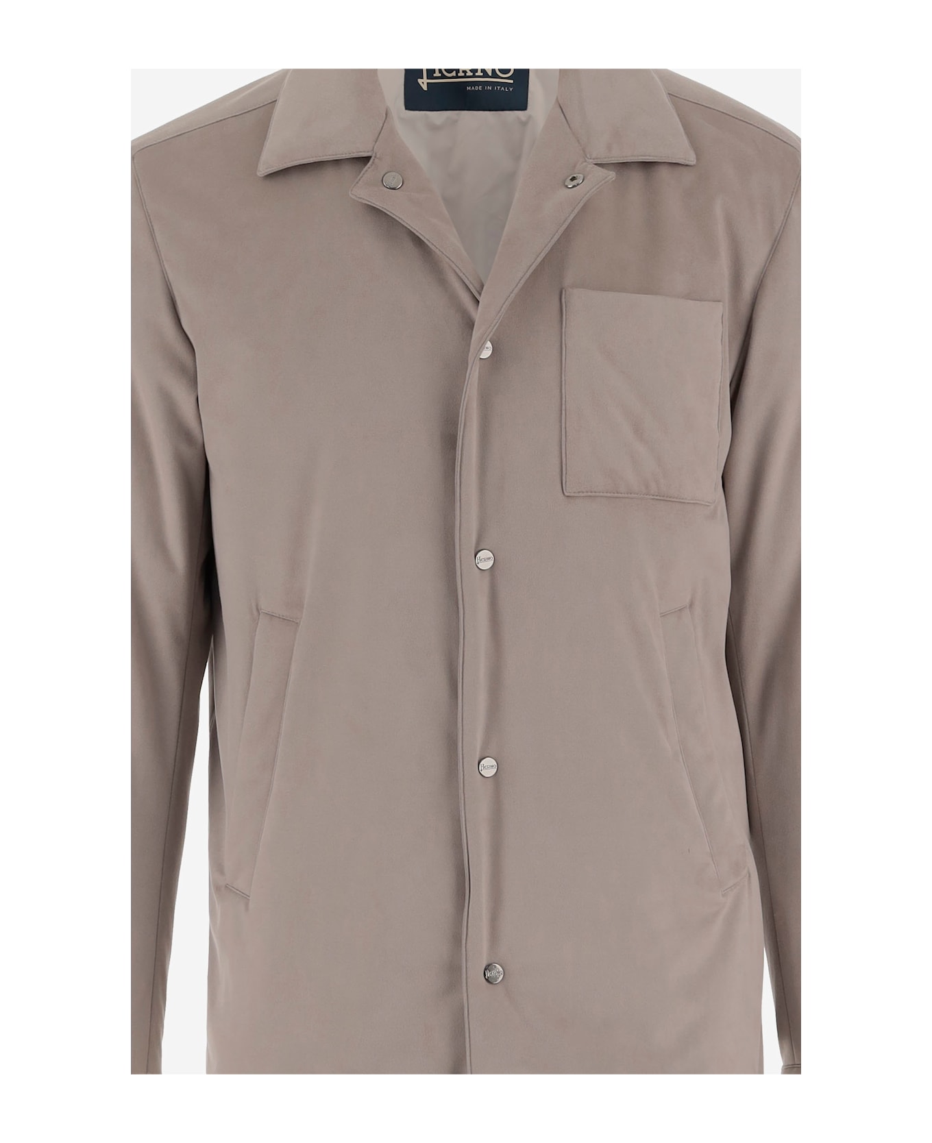 Herno Jacket With Suede Effect - Beige