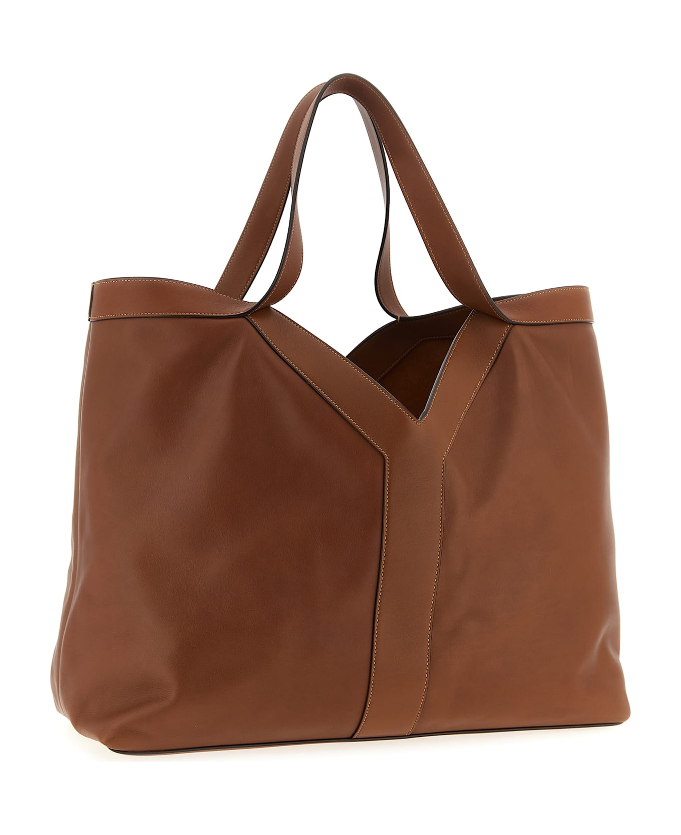 Saint Laurent 
y
 Large Shopping Bag - Brown