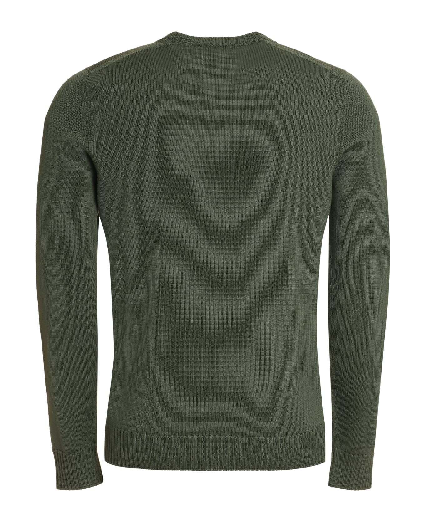 Drumohr Merino Wool Crew-neck Sweater - green