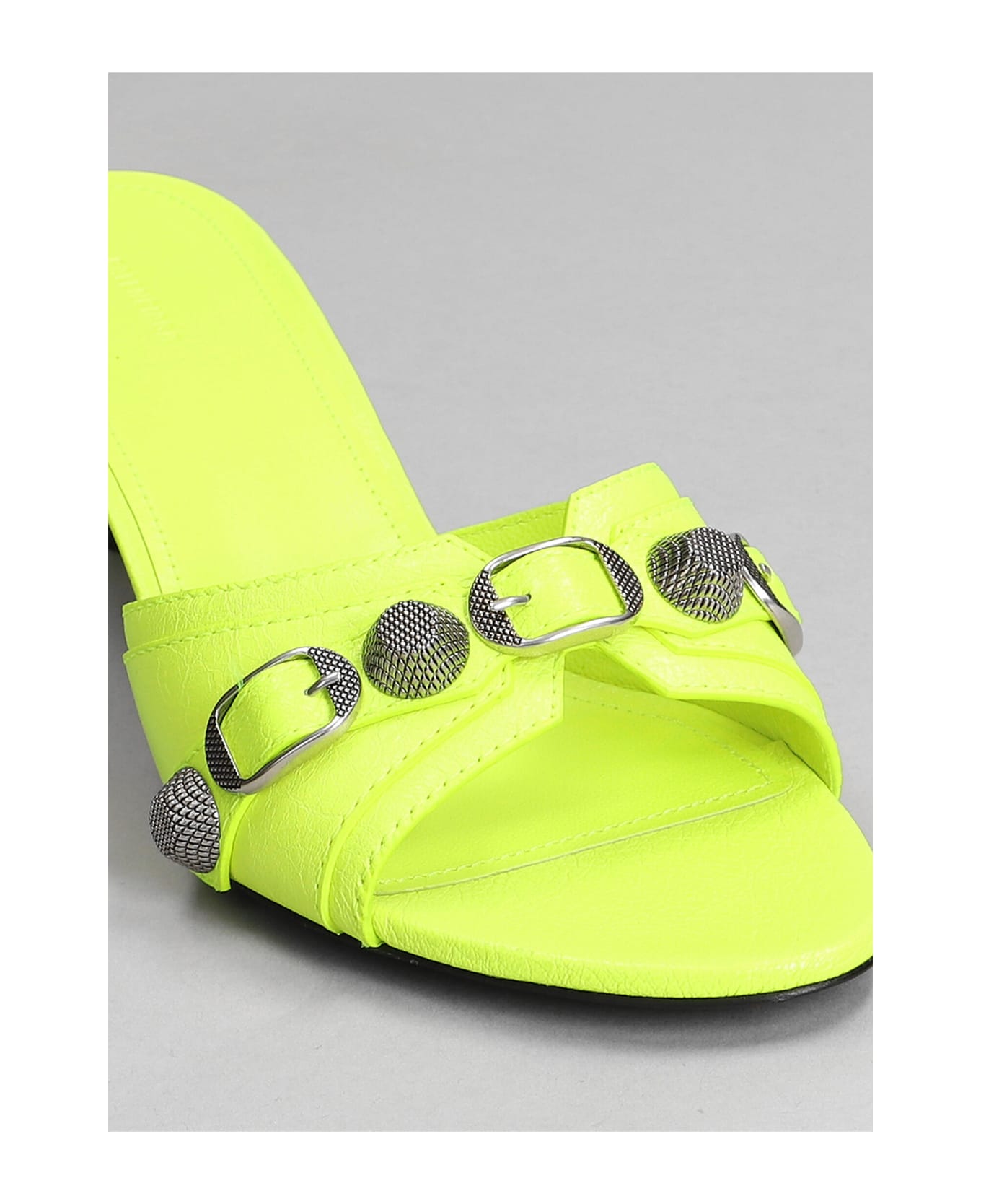 Balenciaga Slipper-mule In Yellow Leather - yellow
