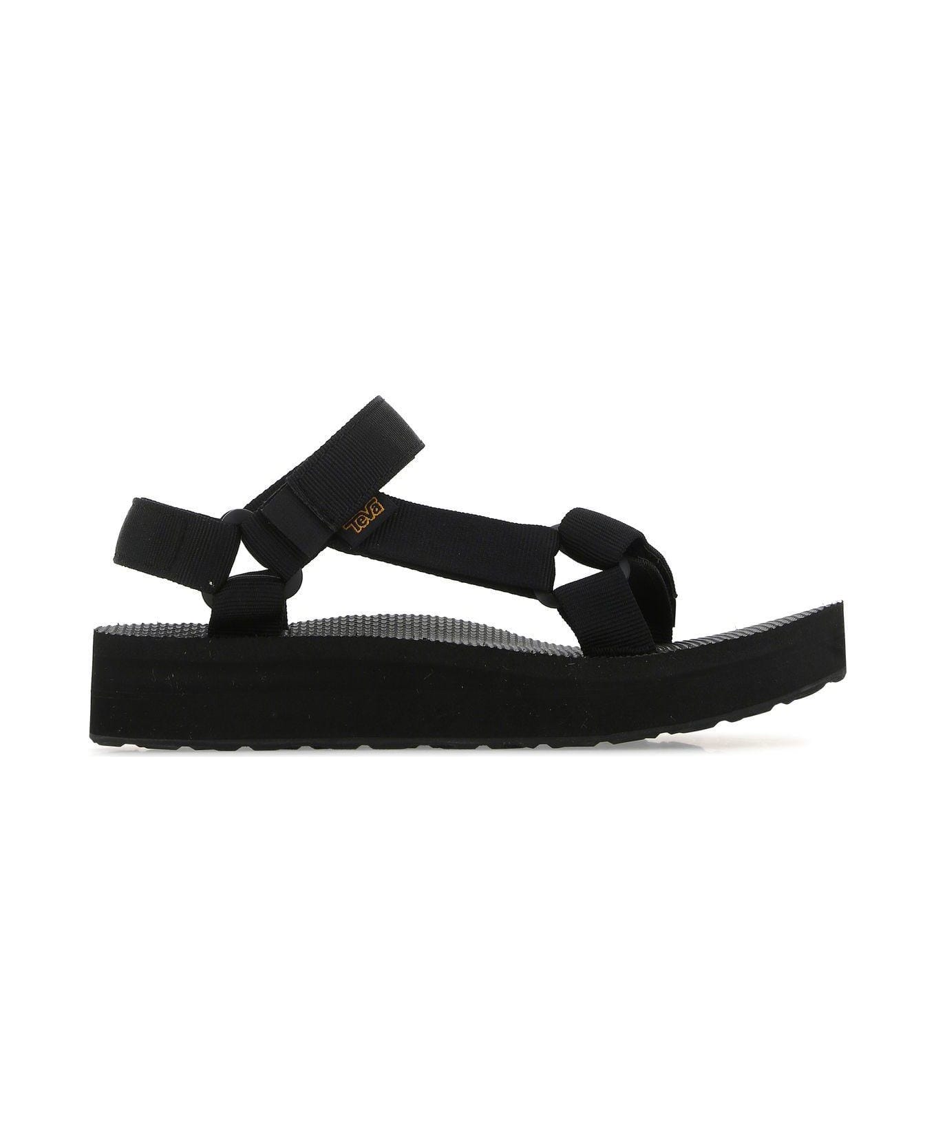 Teva Black Polyester Original Universal Sandals - Black