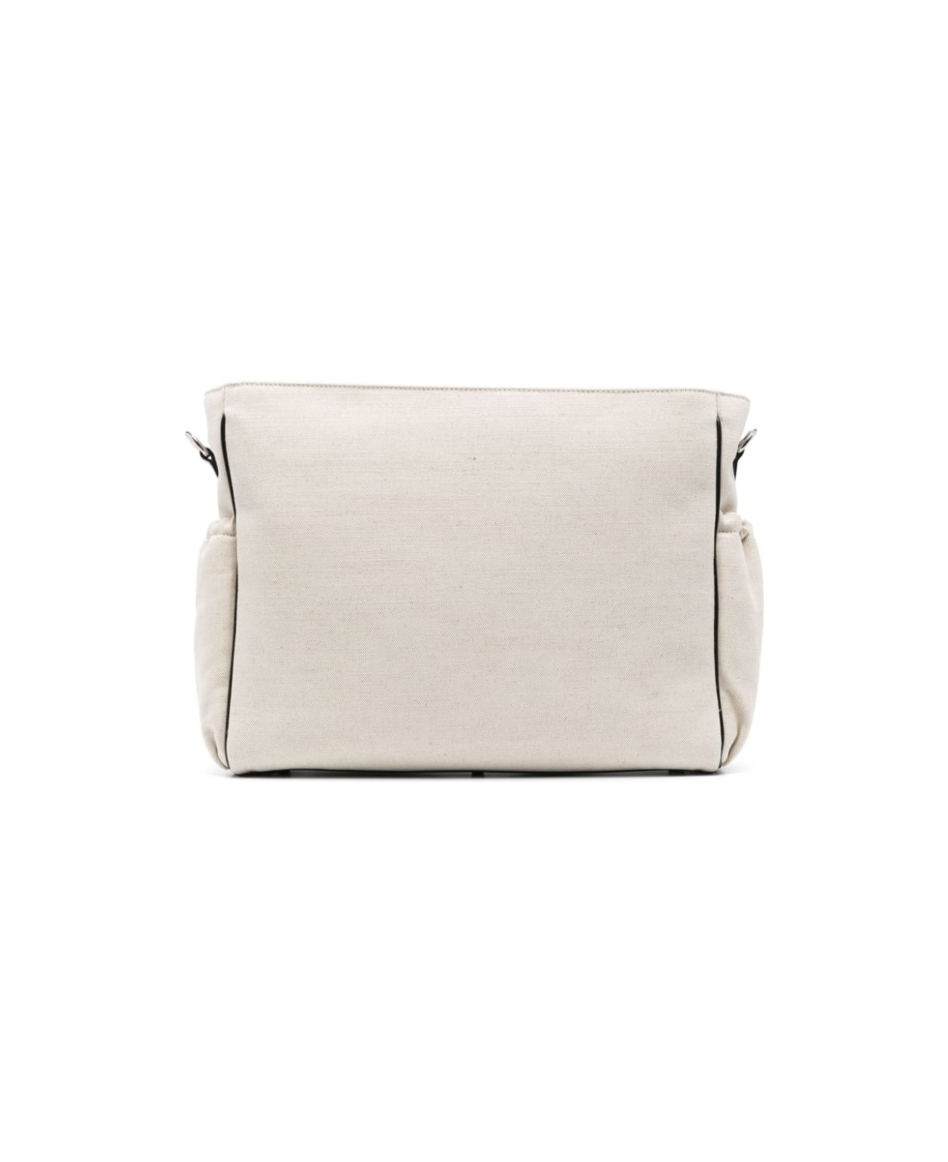 Balmain Borsa Fasciatoio Con Ricamo - Cream