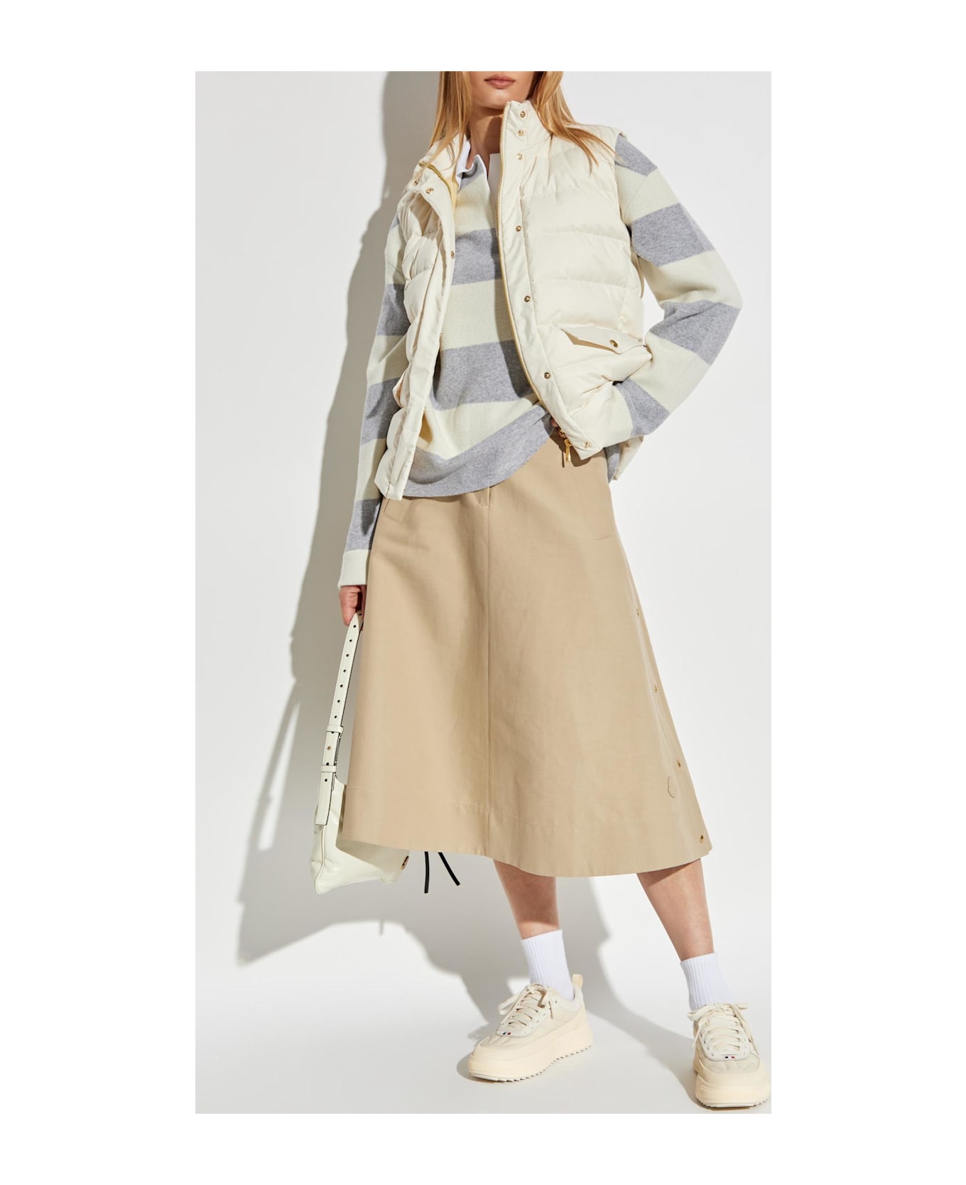 Moncler 
besset
 Puffer Vest - BEIGE