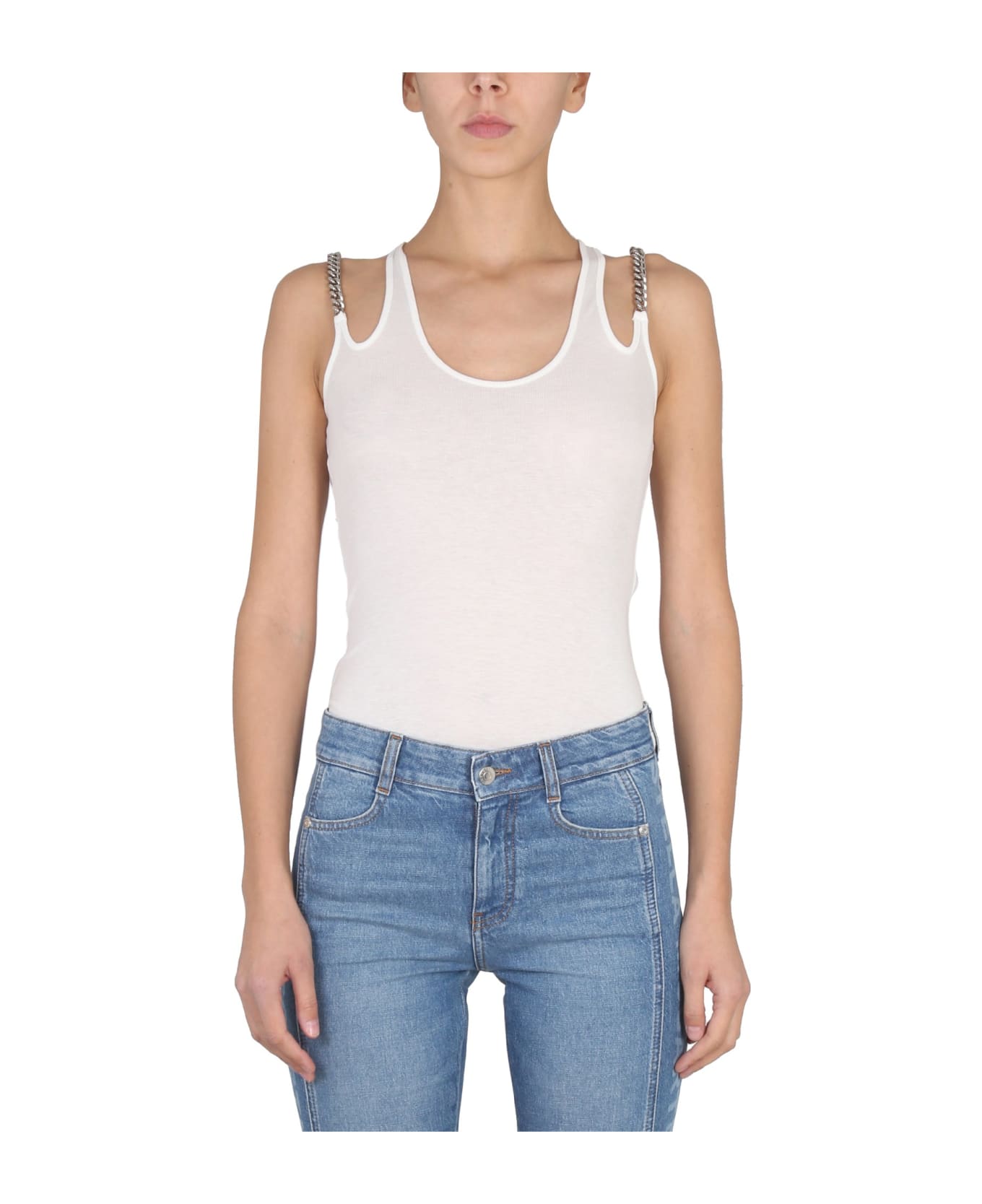 Stella McCartney Falabella Chain Top - White