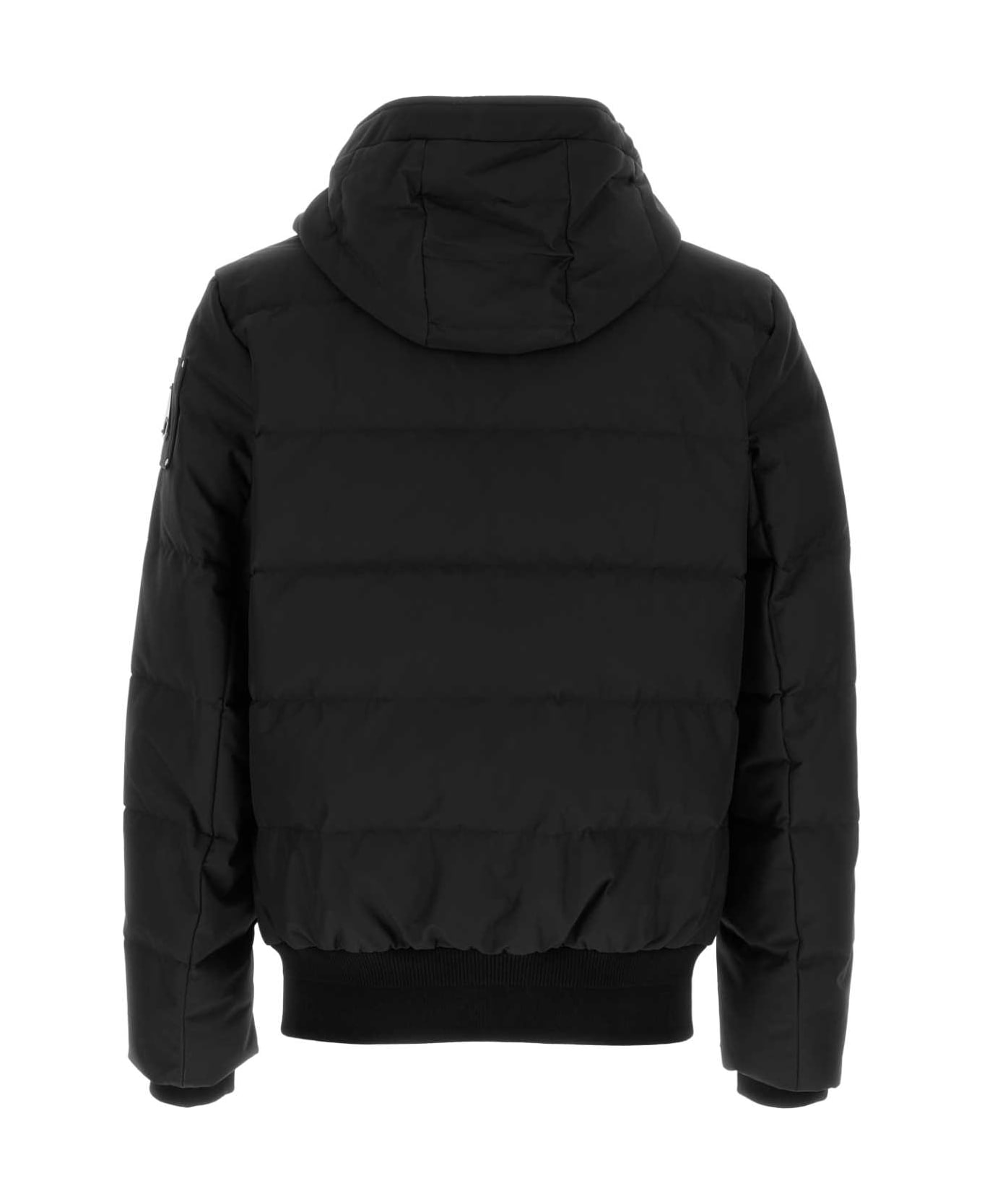 Moose Knuckles Black Polyester Cloud Bomber Down Jacket - BLK BLK