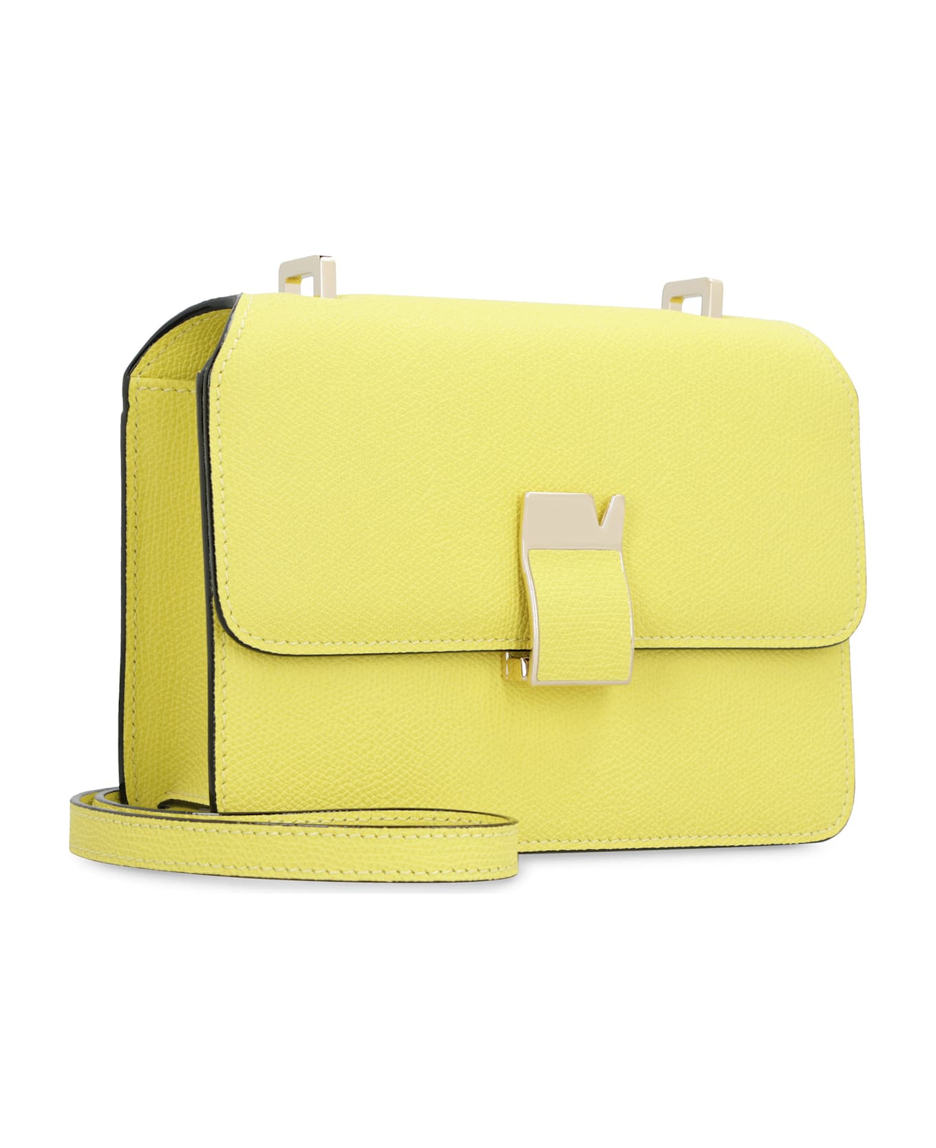 Valextra Nolo Mini Leather Crossbody Bag - Yellow ショルダーバッグ