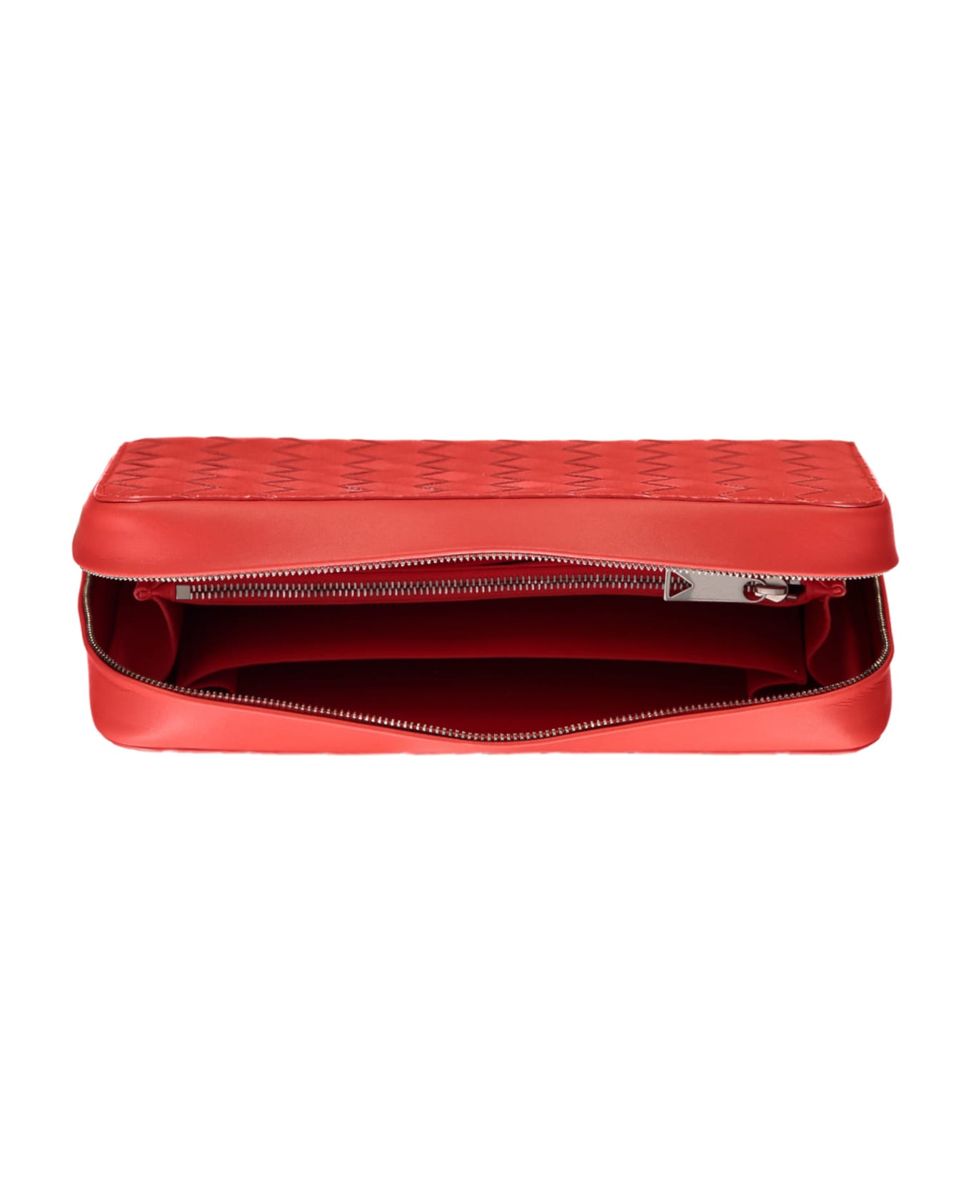 Bottega Veneta Leather Zip-around Wallet - red