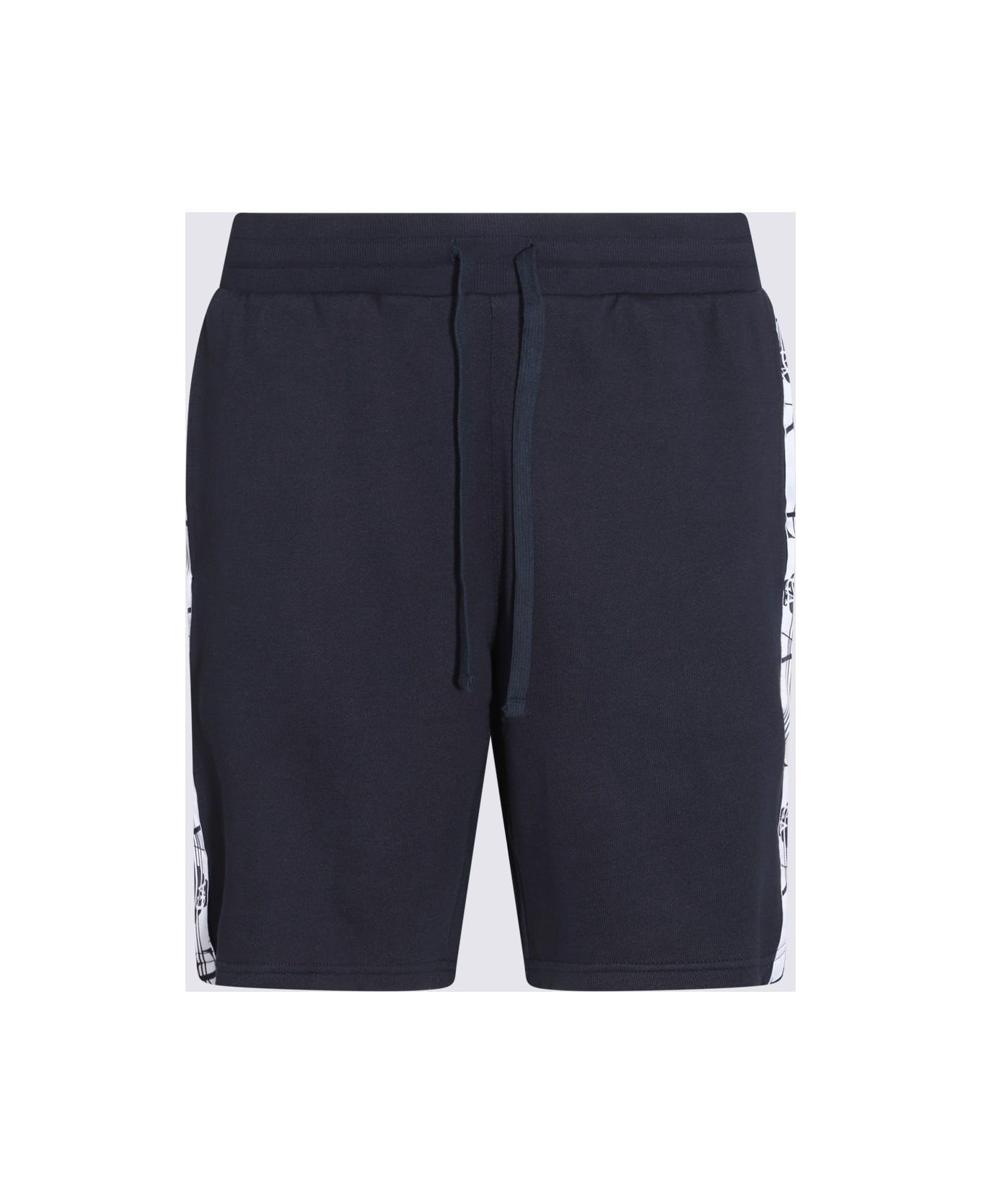Emporio Armani Underwear Blue Cotton Stretch Shorts