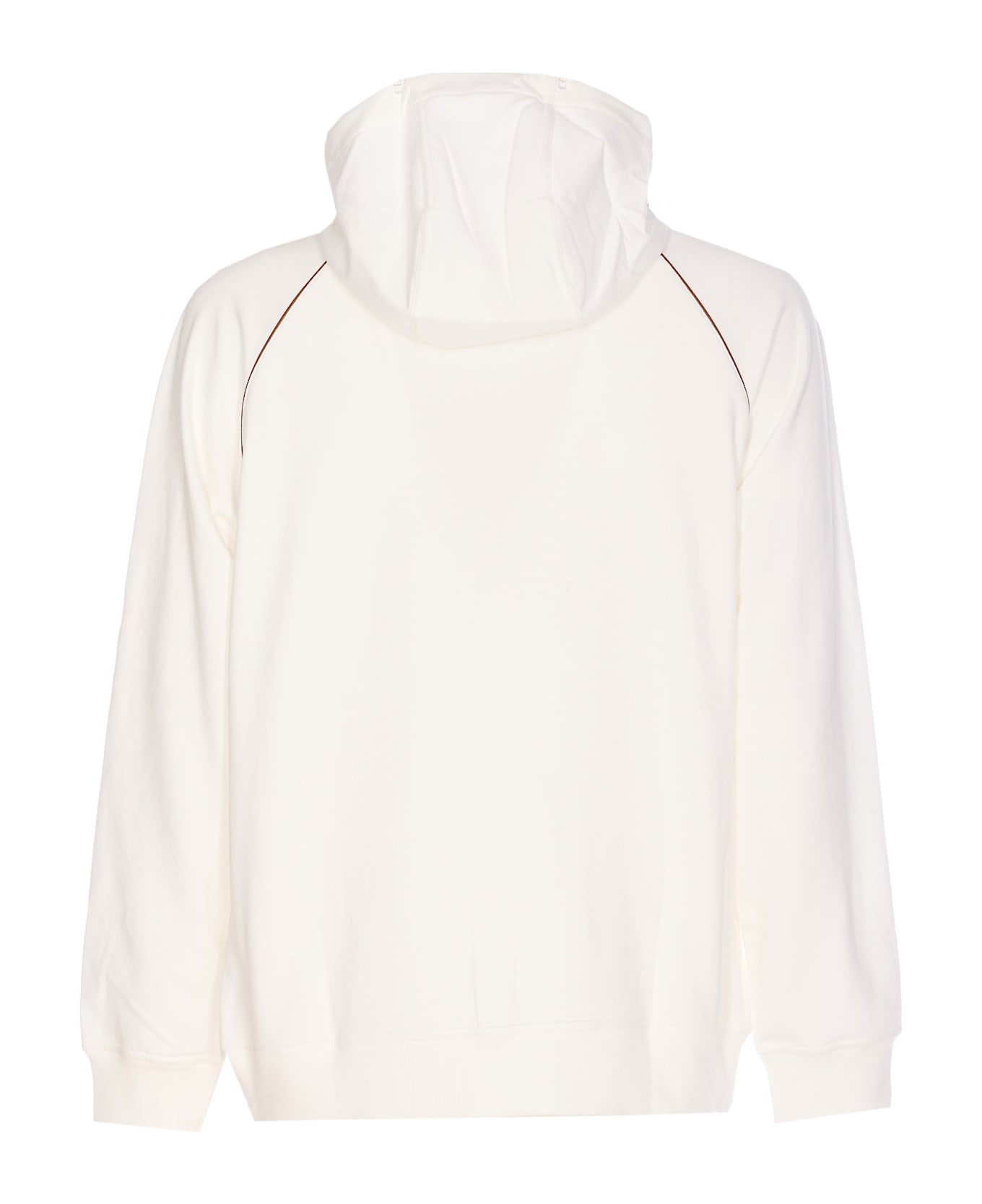 Brunello Cucinelli Zipped Sweatshirt - White ニットウェア
