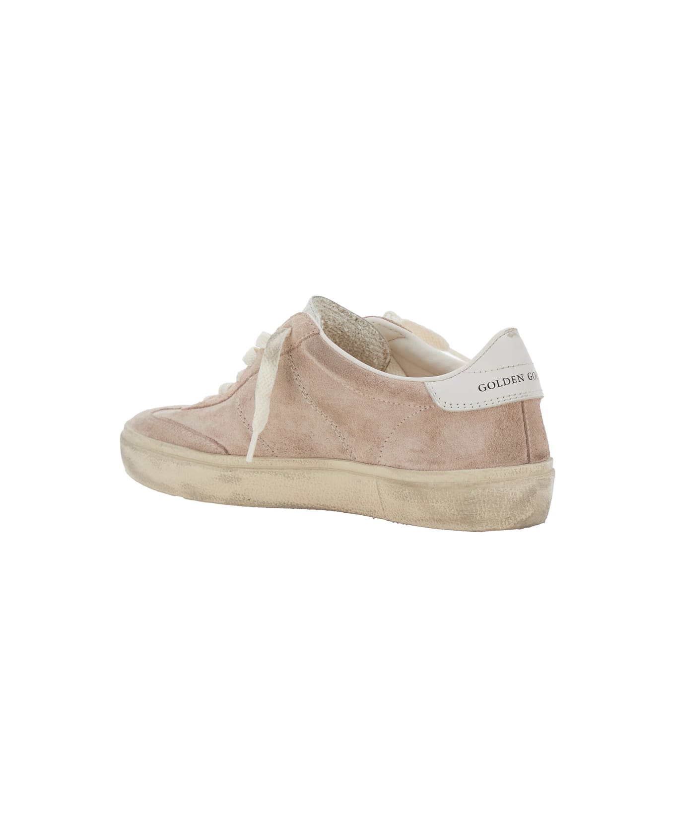 Golden Goose Soul-star Suede Upper Leather Hf Tongue Leather Heel - Pink