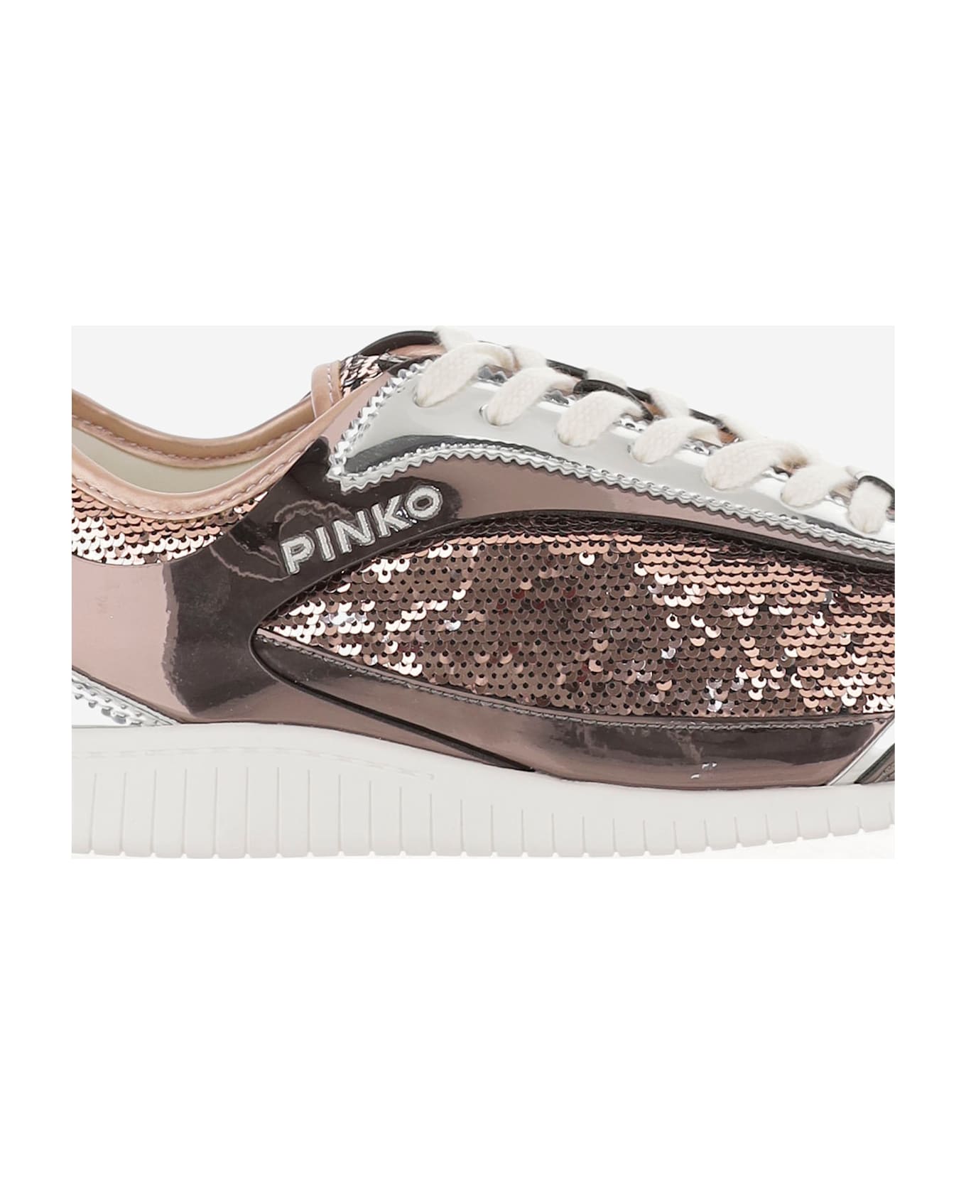 Pinko Sneakres Reby 10 With Sequins - Brown