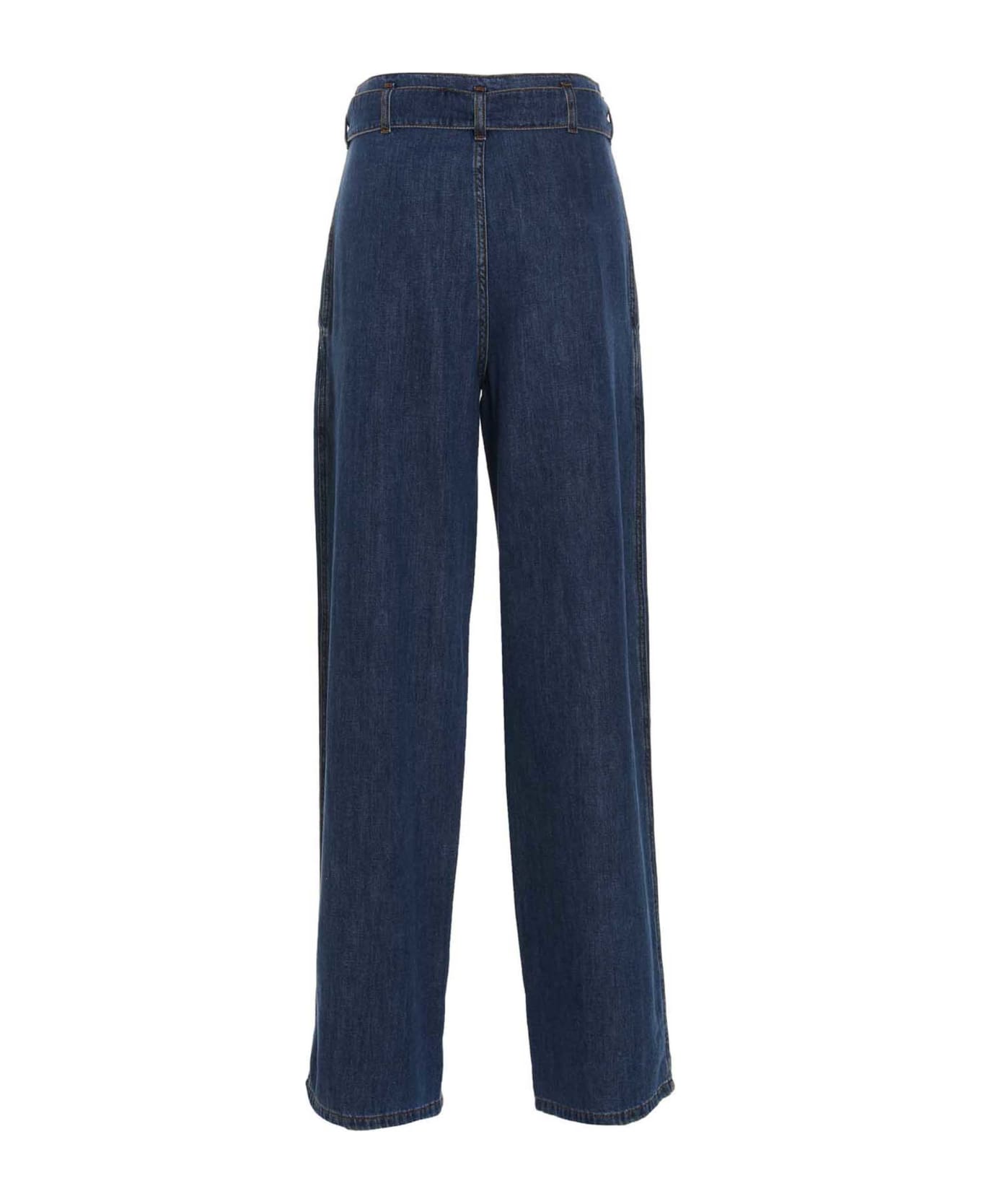 Philosophy di Lorenzo Serafini Jeans With Front Pleats - Blue