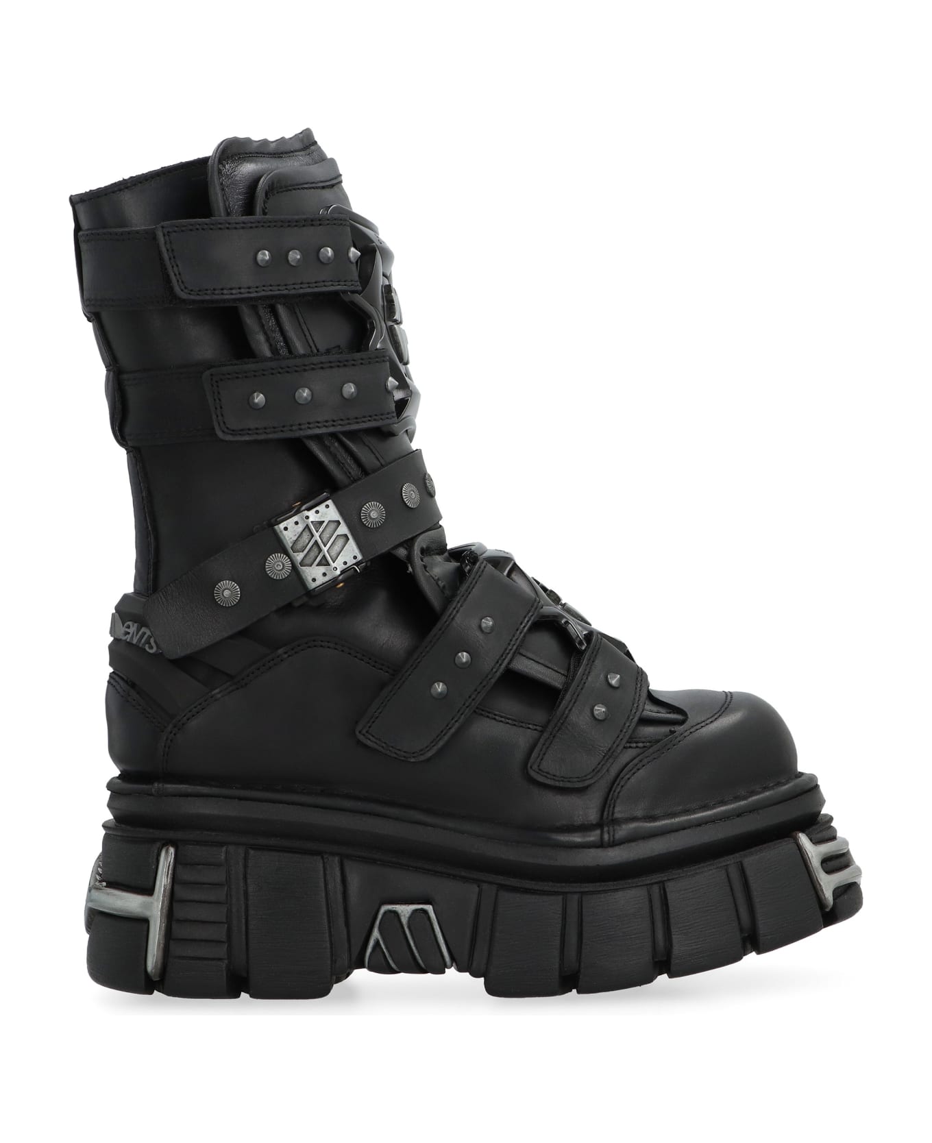 VETEMENTS X New Rock - Leather Gamer Boots - black
