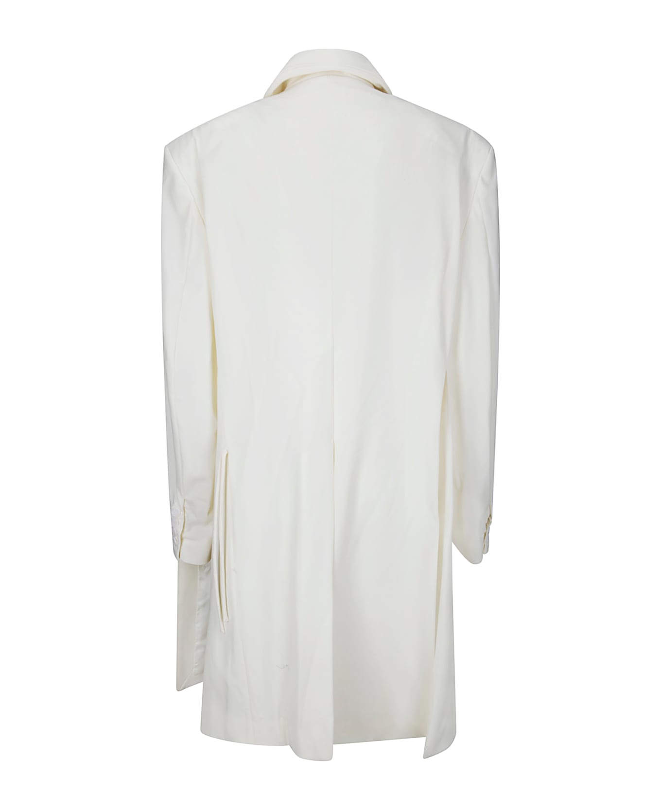 Act n.1 Deconstructed Corset Wool Blazer - CREAM