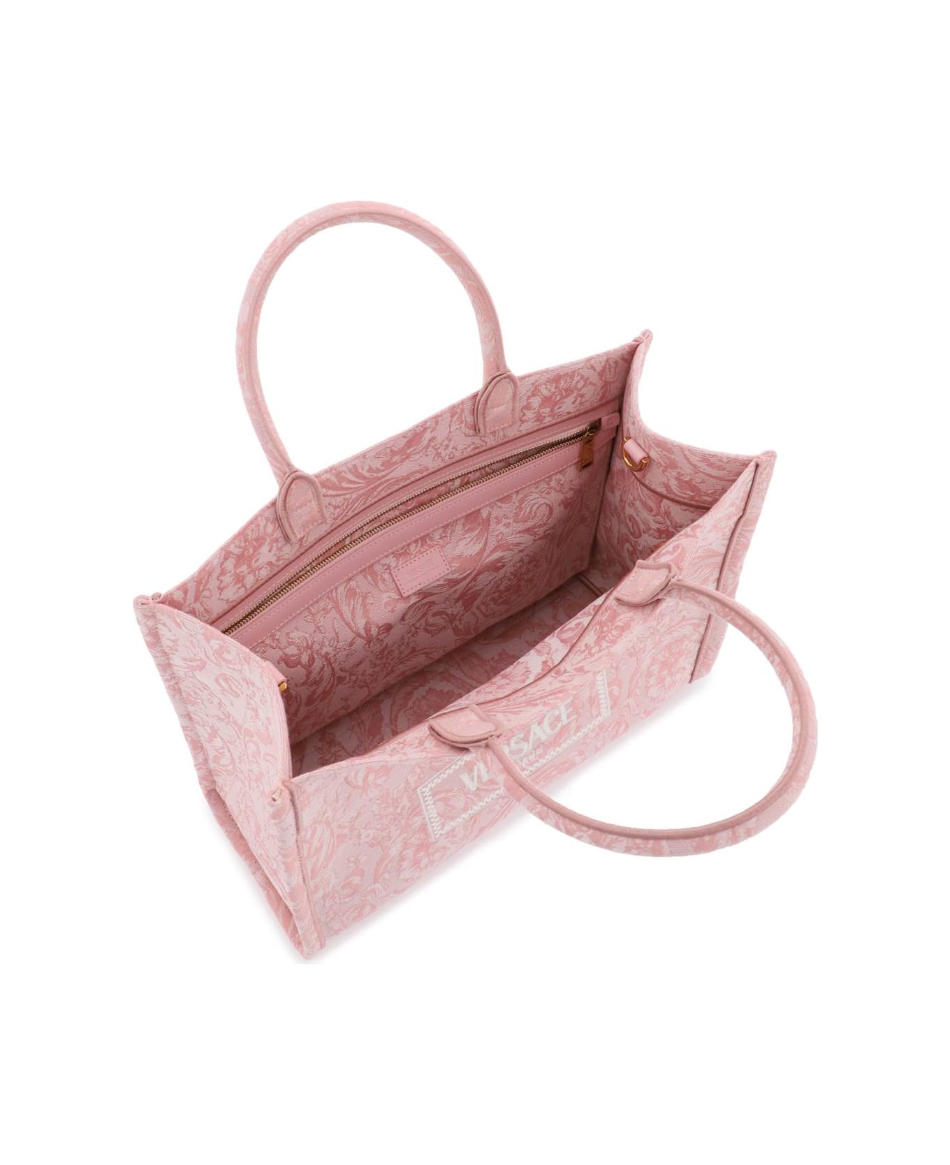 Versace Athena Handbag - Pale Pink-english Rose-ve トートバッグ