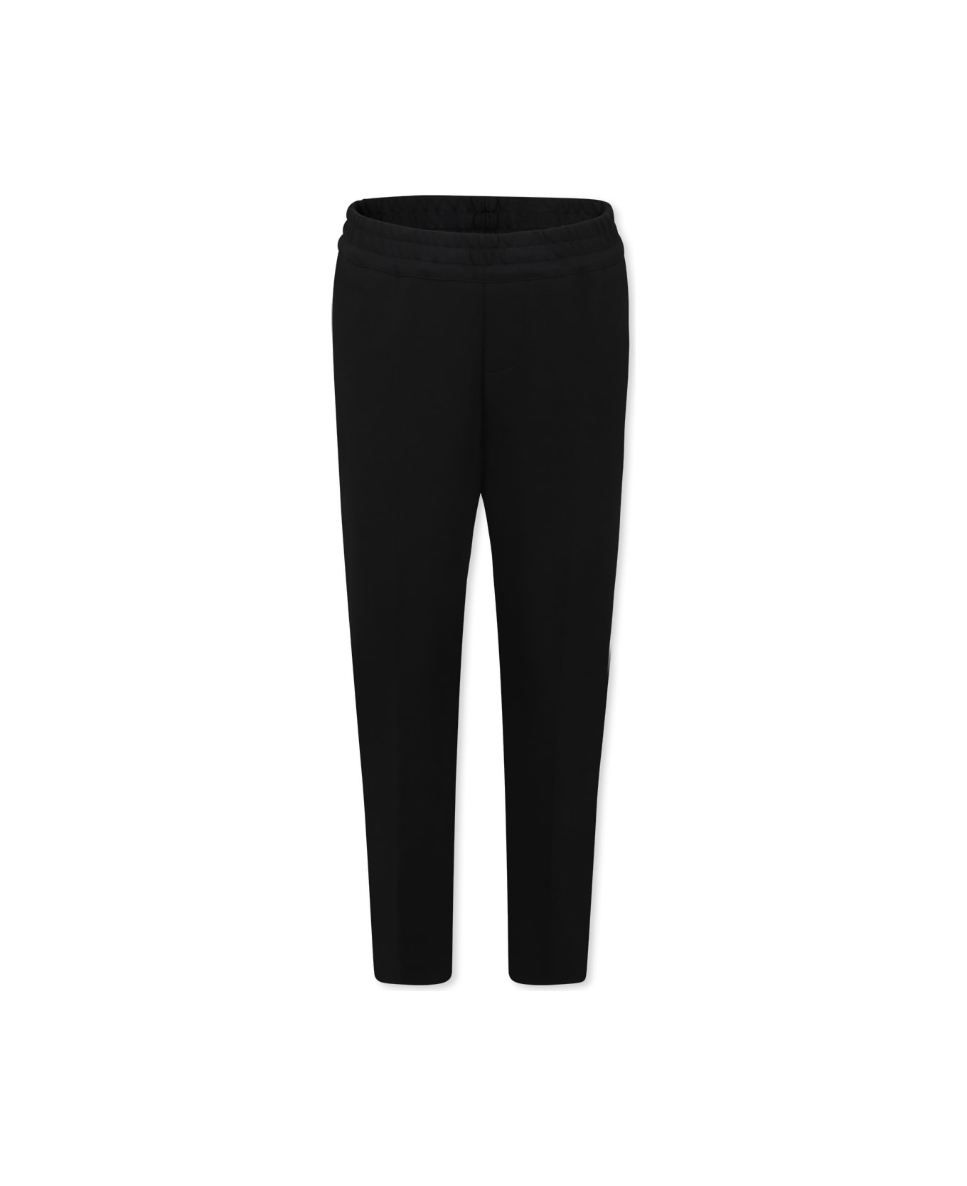 Givenchy Black Trousers For Boy With Logo - Black