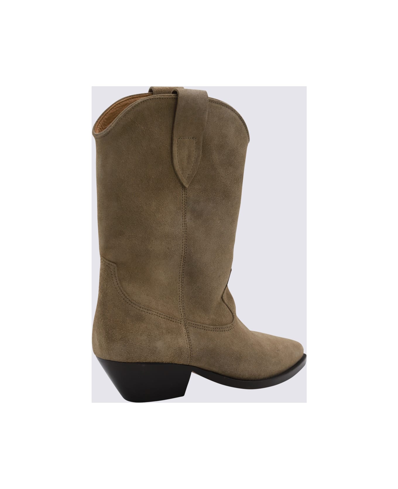 Isabel Marant Beige Leather Duerto Boots - Beige