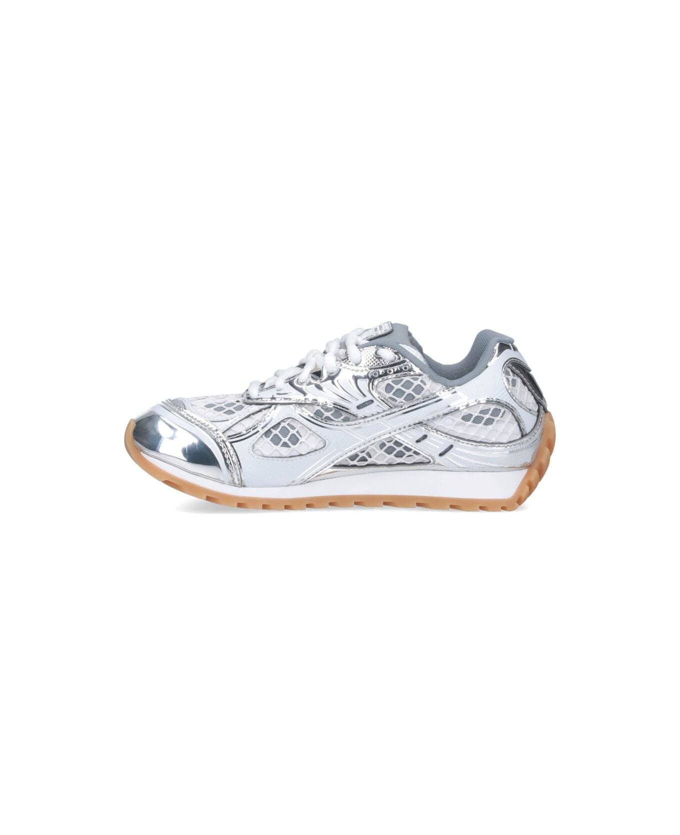 Bottega Veneta Multicolor Orbit Sneakers - SILVERWHITEOPWRUB
