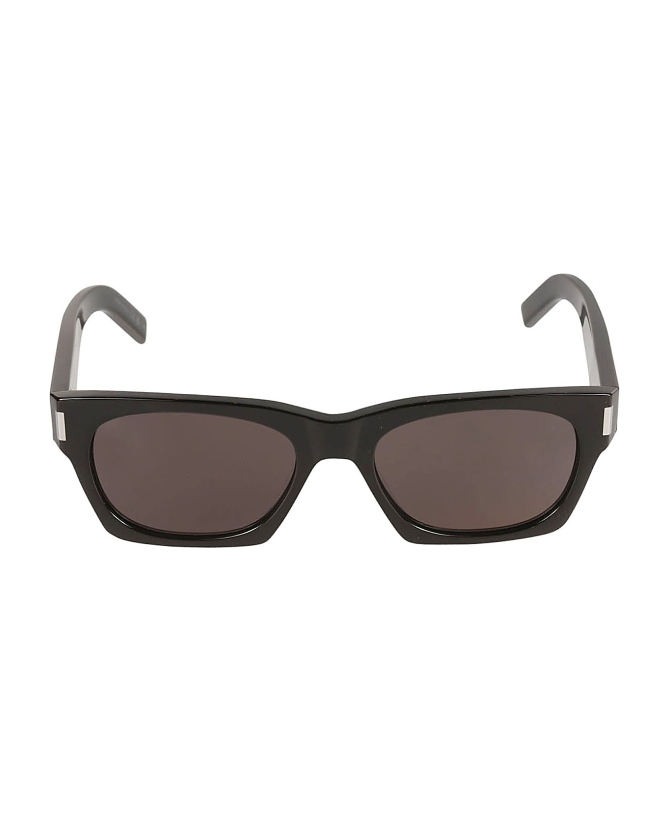 Saint Laurent Eyewear Square Frame Logo Sided branded Sunglasses - Black