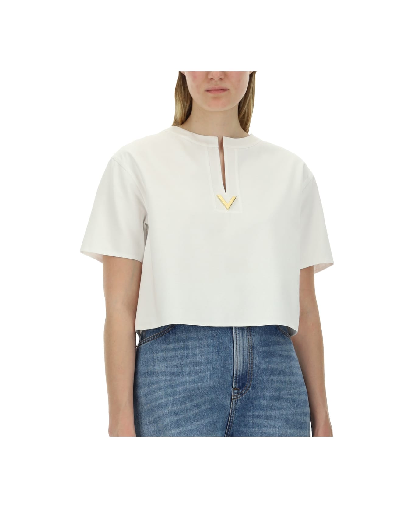 Valentino Jersey T-shirt - WHITE