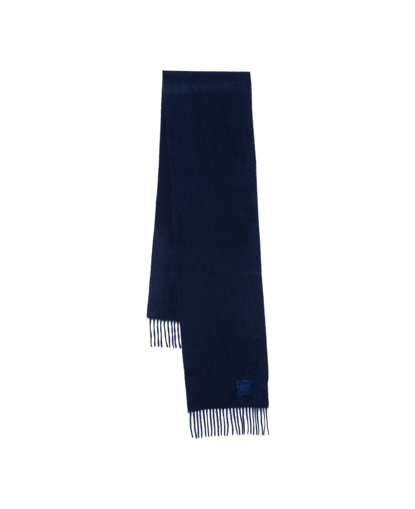 Paul Smith Men Scarf Cashmere Logo - Navy