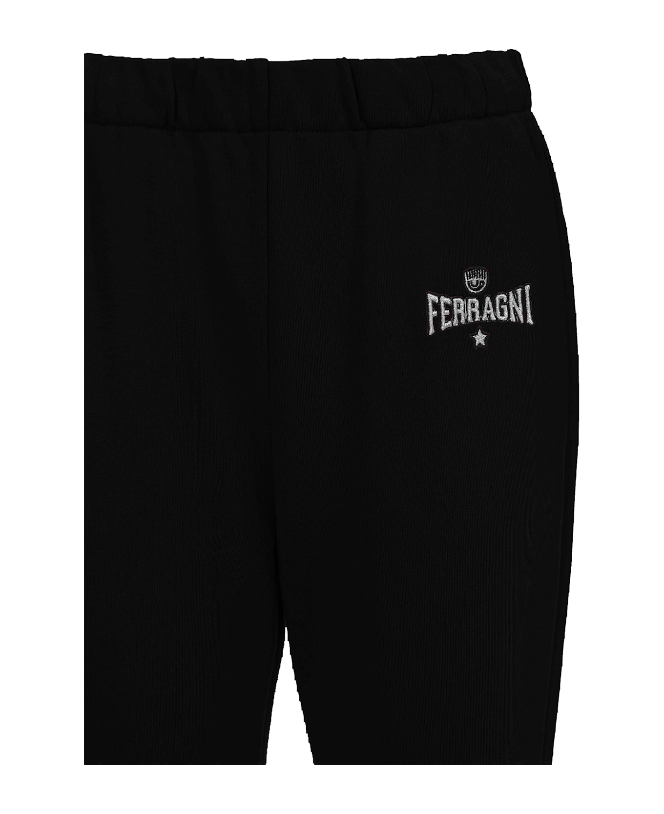 Chiara Ferragni Black Casual Trousers - Black